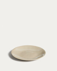 Aderno ceramic dessert plate, ivory colored