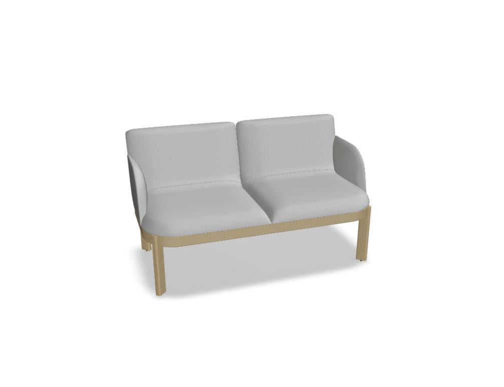 Ramp RMP233 - Sofa in Vanille präsentiert im Onlineshop von KAQTU Design AG. 2er Sofa ist von Mdd