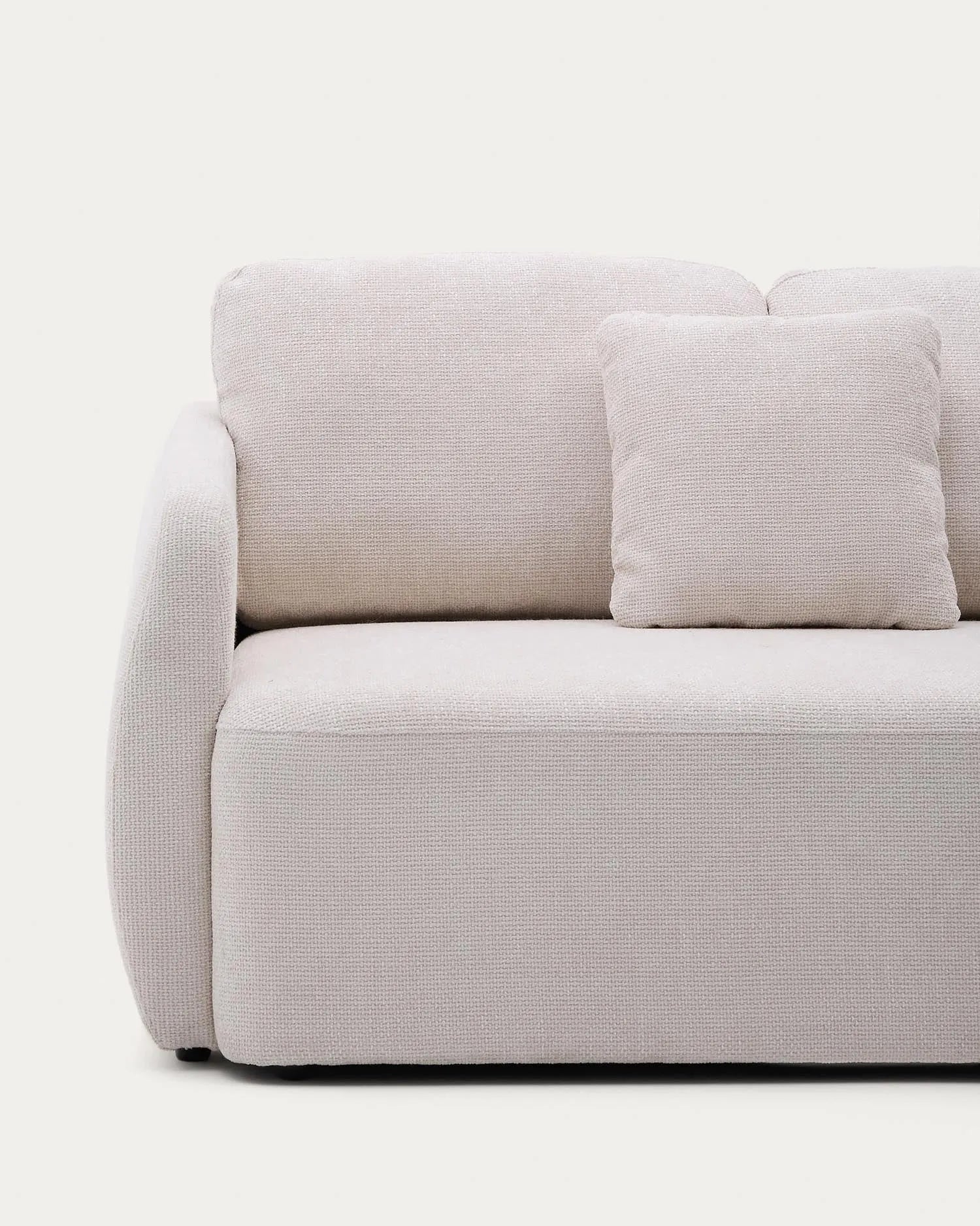Elegantes Schlafsofa mit Chenille-Bezug, Chaiselongue rechts, FSC-zertifiziert, 246 cm breit, wandelbar zum Bett.