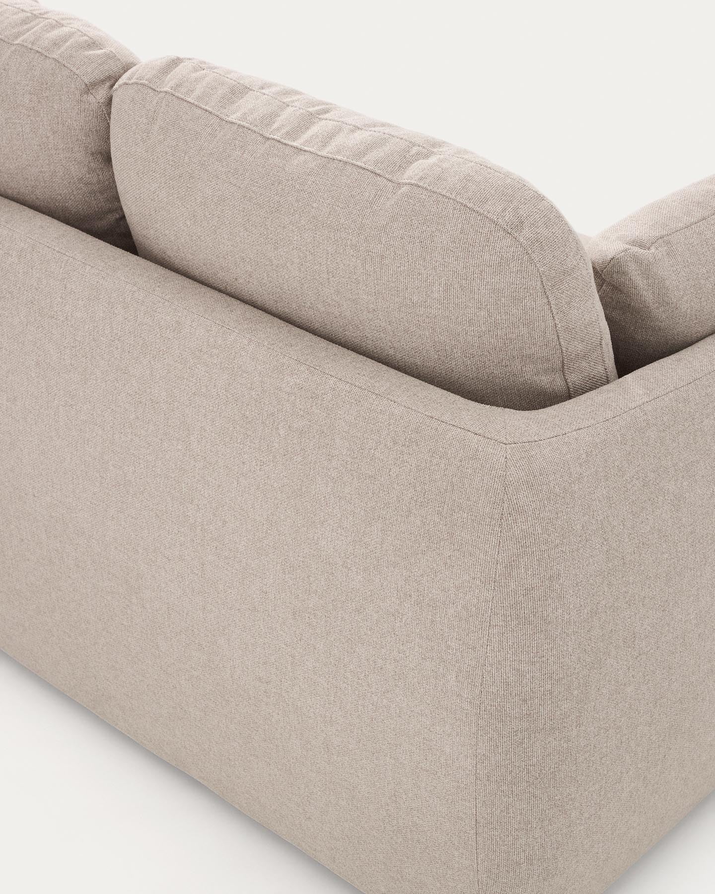 3-Sitzer-Bettsofa Laira in beiger Chenille, 218 cm, FSC Mix Credit in Beige präsentiert im Onlineshop von KAQTU Design AG. Bettsofa ist von Kave Home