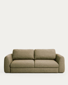 Canapé-lit 4 places Vera vert olive, 240 cm, FSC Mix Credit