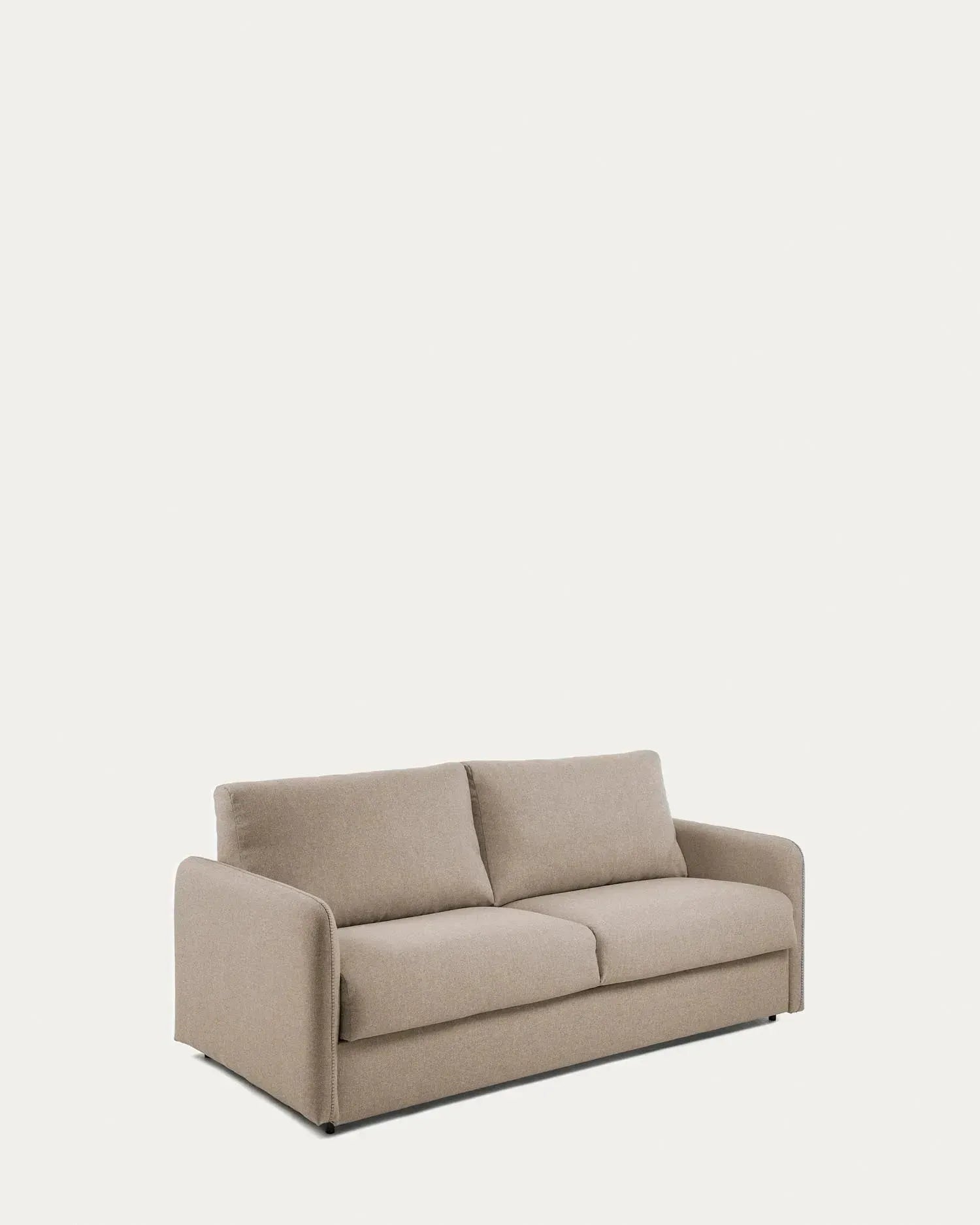 Kymoon 2-Sitzer Bettsofa Polyurethan Chrono Beige 160 cm in Beige präsentiert im Onlineshop von KAQTU Design AG. Bettsofa ist von Kave Home