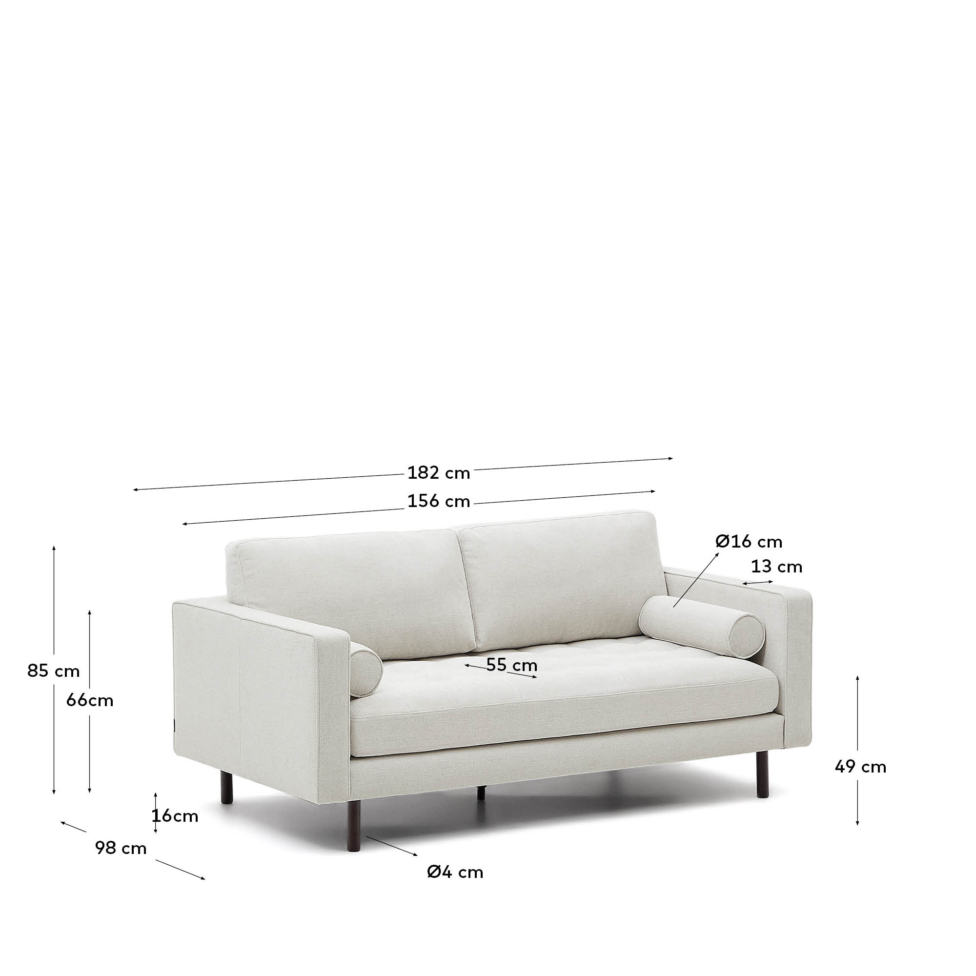 Stilvolles Debra 2-Sitzer-Sofa mit luxuriösem Chenille-Bezug. Perfekt für moderne Wohnzimmer, vereint Komfort und Eleganz mit stabilen Wenge-Beinen.