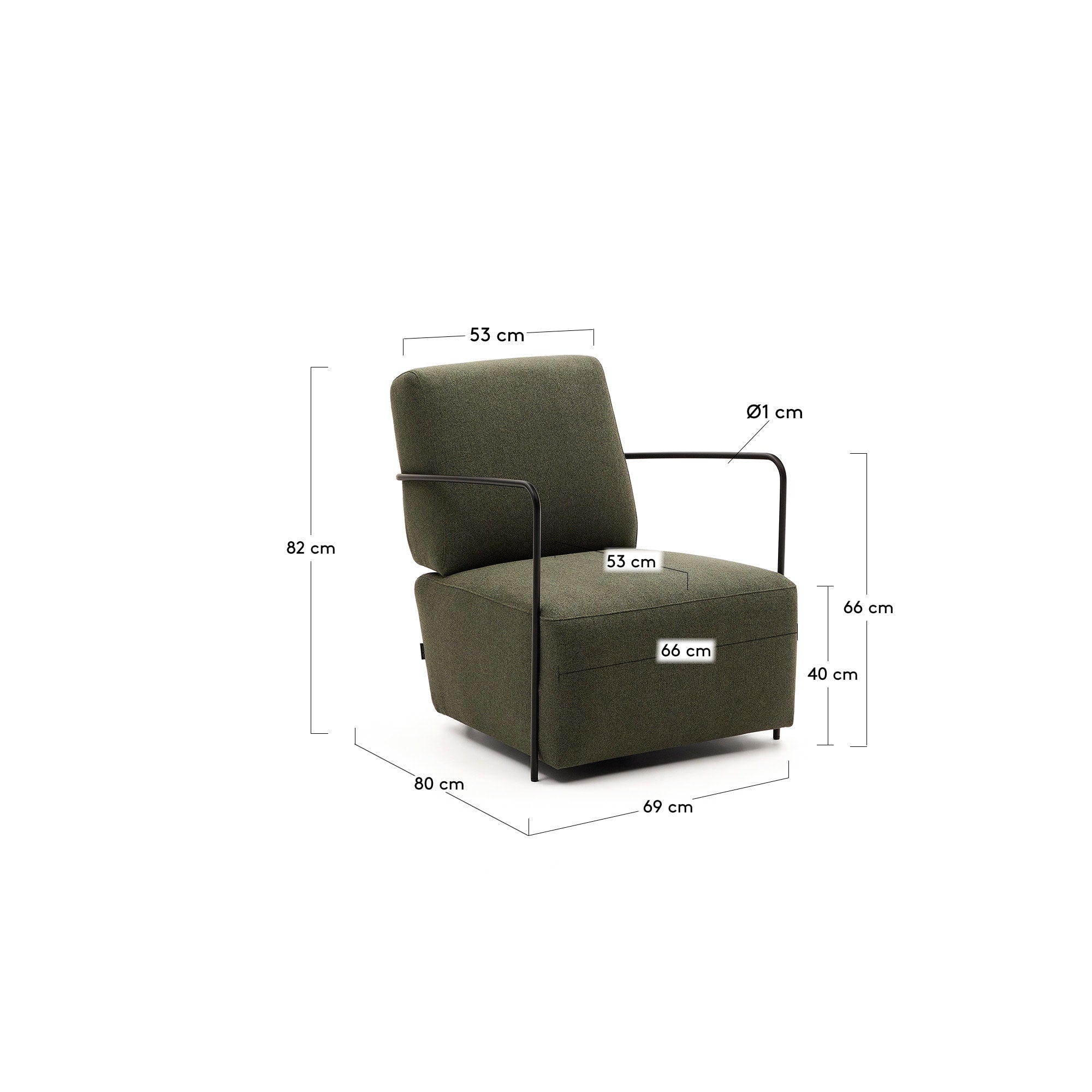 Stylischer Gaming-Sessel in Grün mit robustem Metallgestell und mattschwarzer Lackierung, ideal für langes und bequemes Spielen.