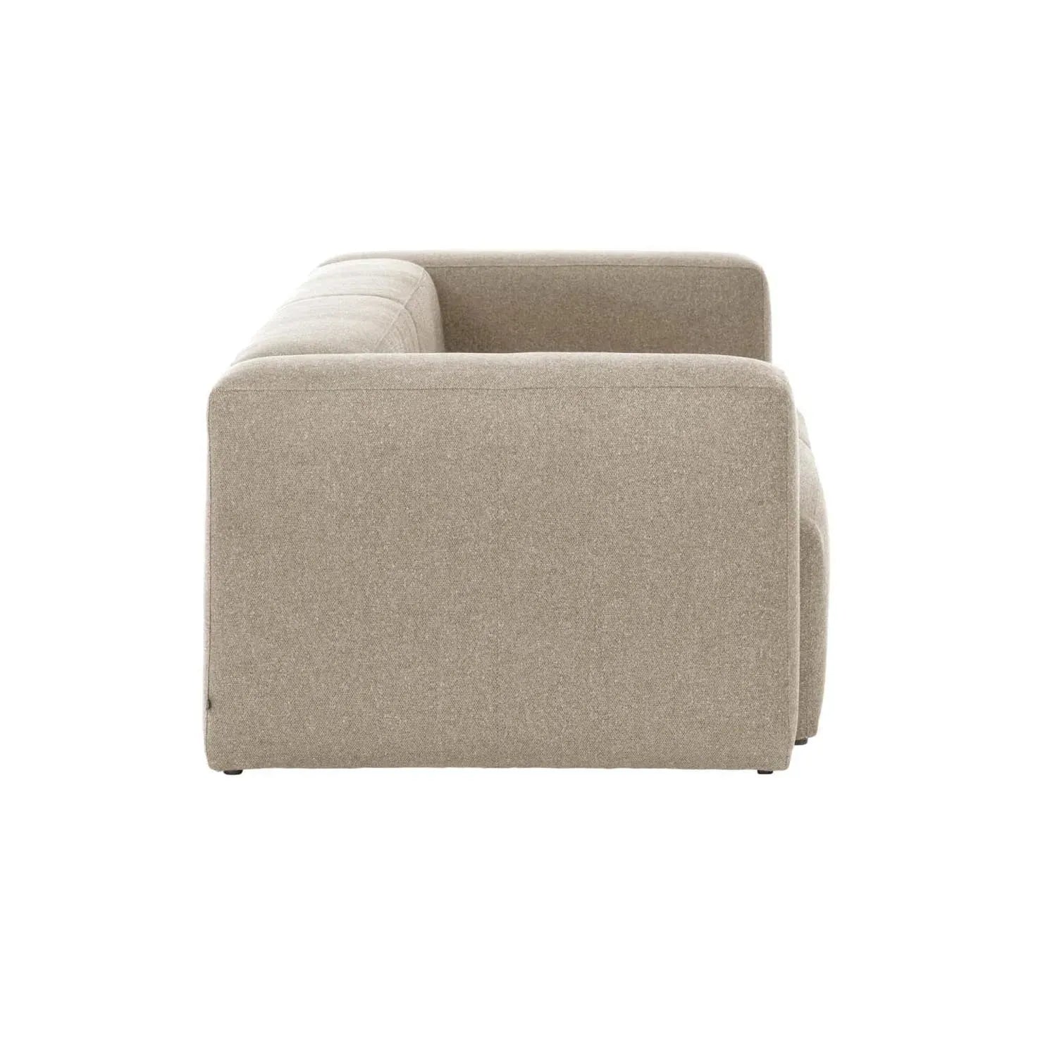 Elegantes Blok 2-Sitzer Sofa, 210 cm, beige, von Kave Home.