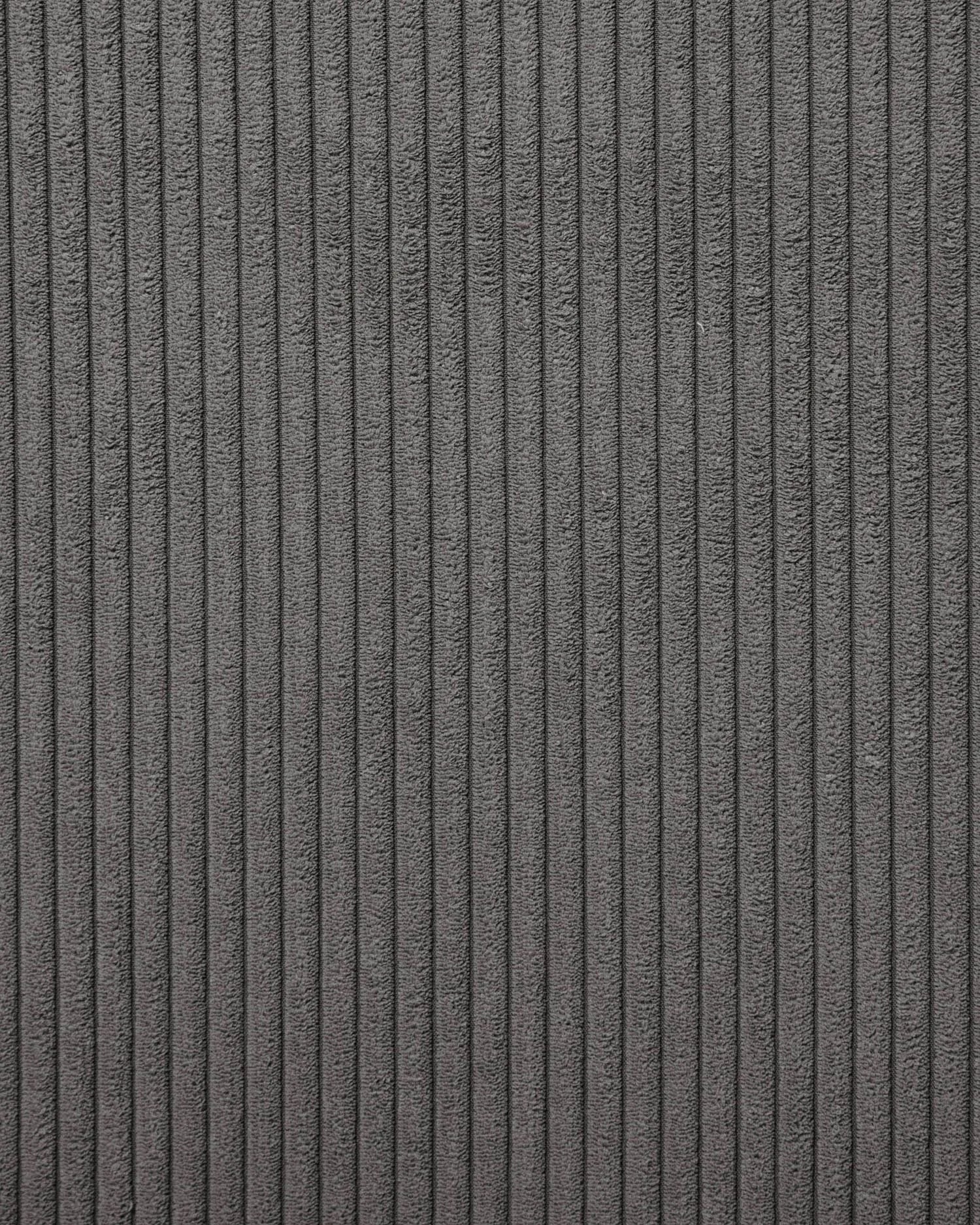 Elegantes 2-Sitzer-Sofa mit linker Chaiselongue in grauem Cord, 240 cm breit, FSC-zertifiziert, für stilvollen Komfort.