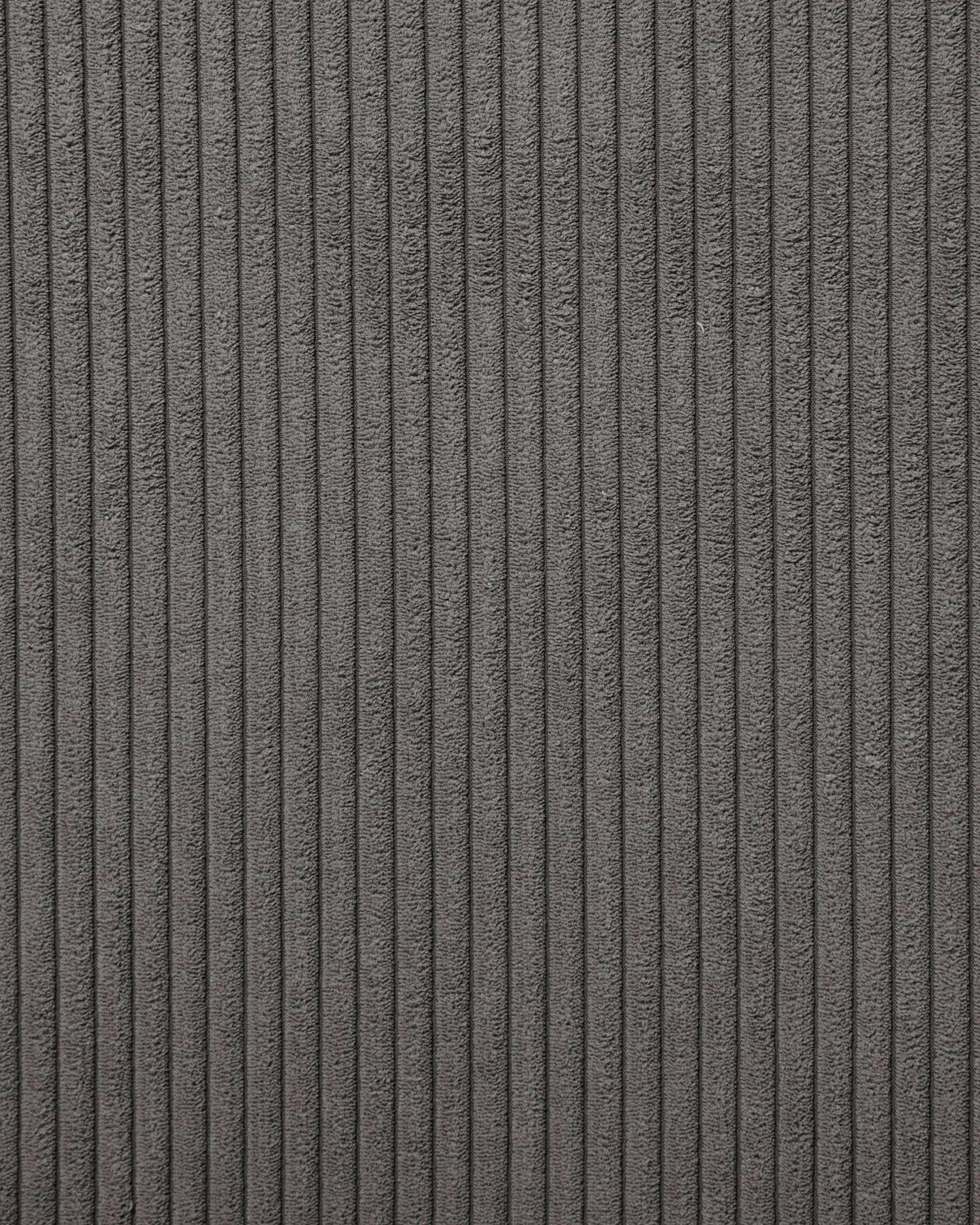 Stylisches 2-Sitzer-Sofa mit linker Chaiselongue aus grauem Cord, 240 cm. Ideal für entspannte Momente und umweltfreundlich gefertigt.