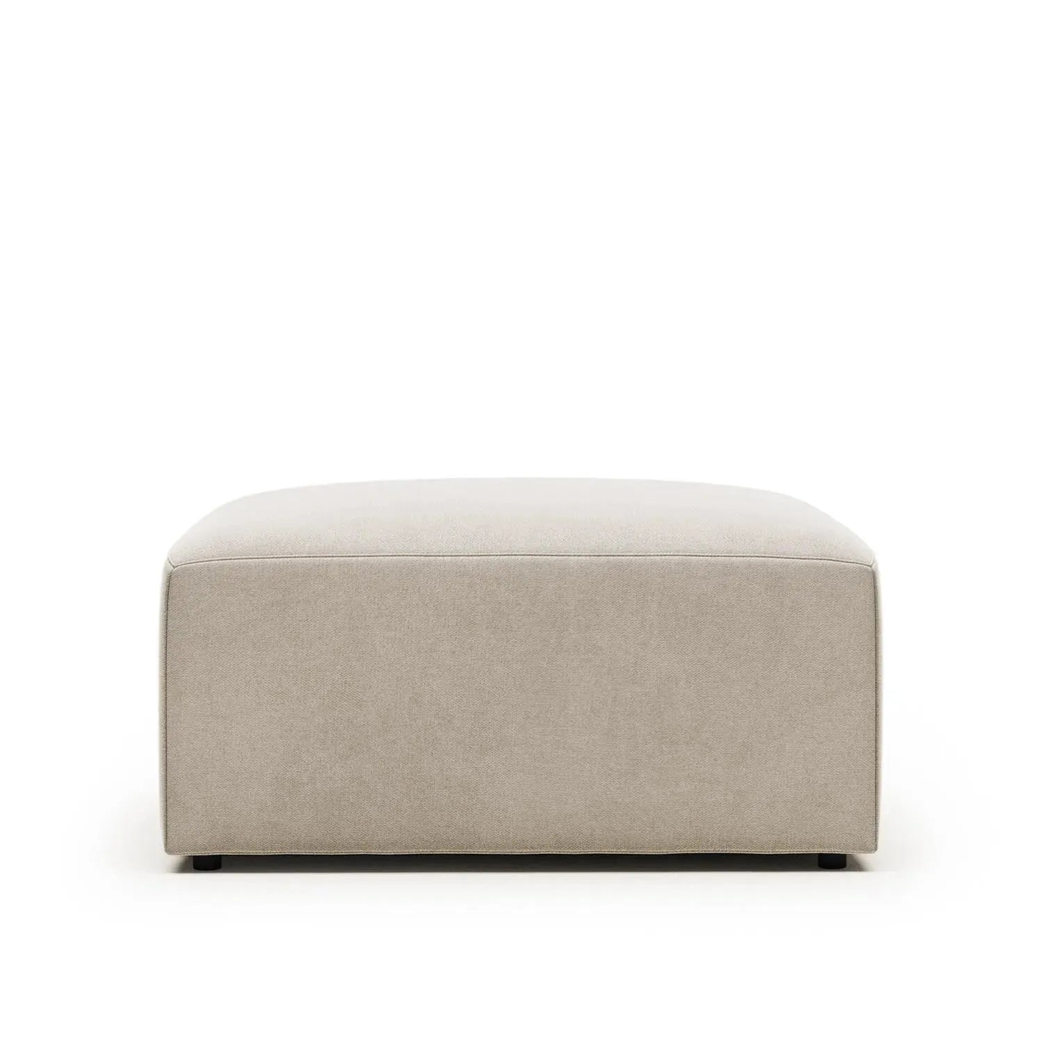 3D-Modell eines beigen Blok Poufs, 90x70 cm, stilvoll und funktional, aus hochwertigen Materialien, für vielseitige Nutzung.