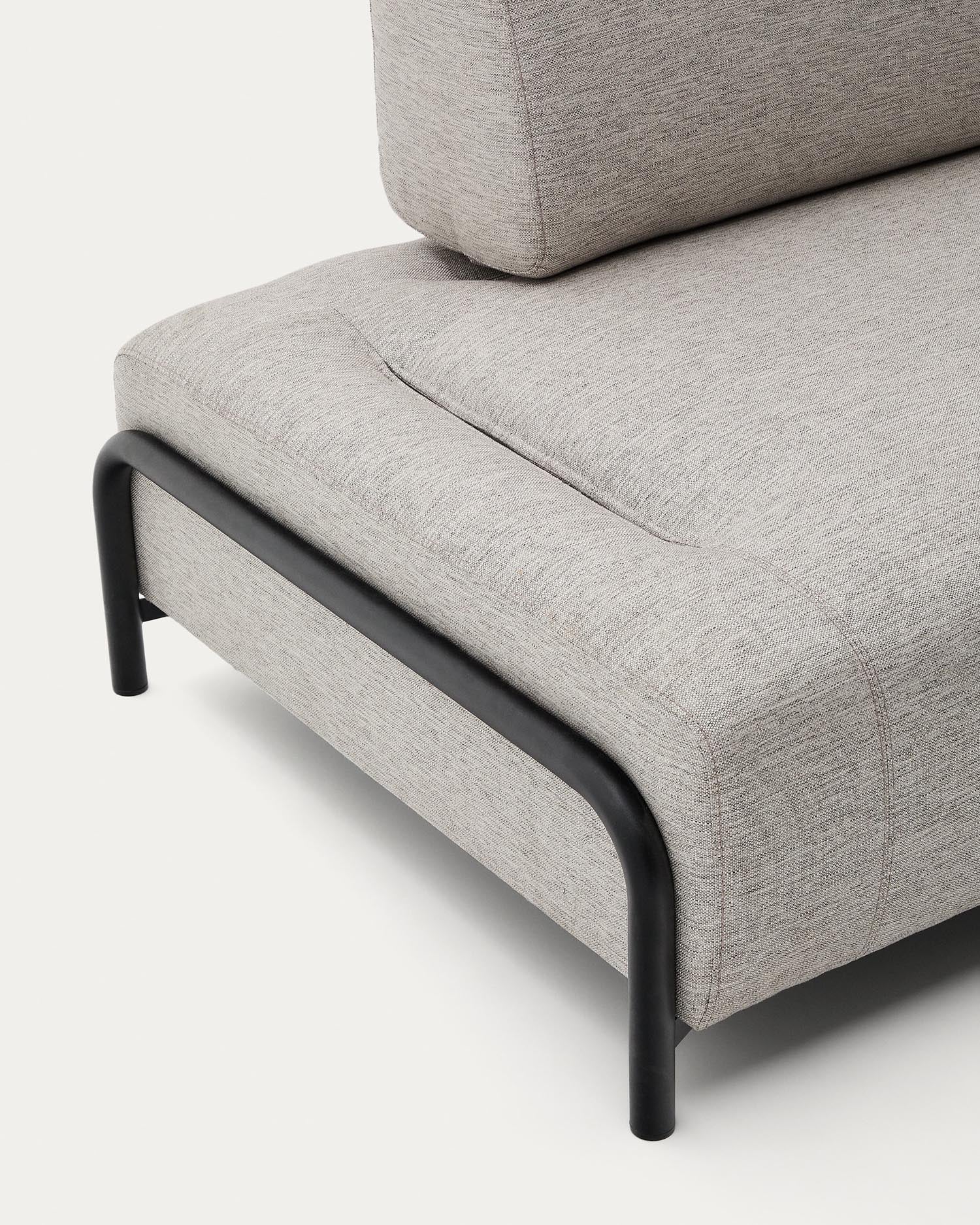 Elegantes 3-Sitzer Modul in Beige-Grau von Kave Home, 232 cm, perfekt für stilvolle Wohnräume und entspannte Momente.