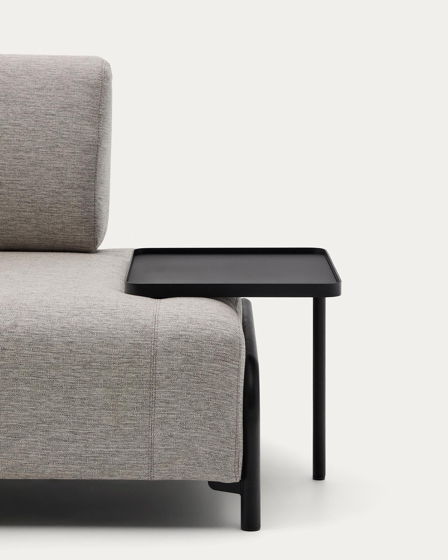 Das Compo grosse Tablett von Kave Home: stilvolles, funktionales Sofa-Accessoire, robust, pflegeleicht, ideal für Getränke und Snacks.
