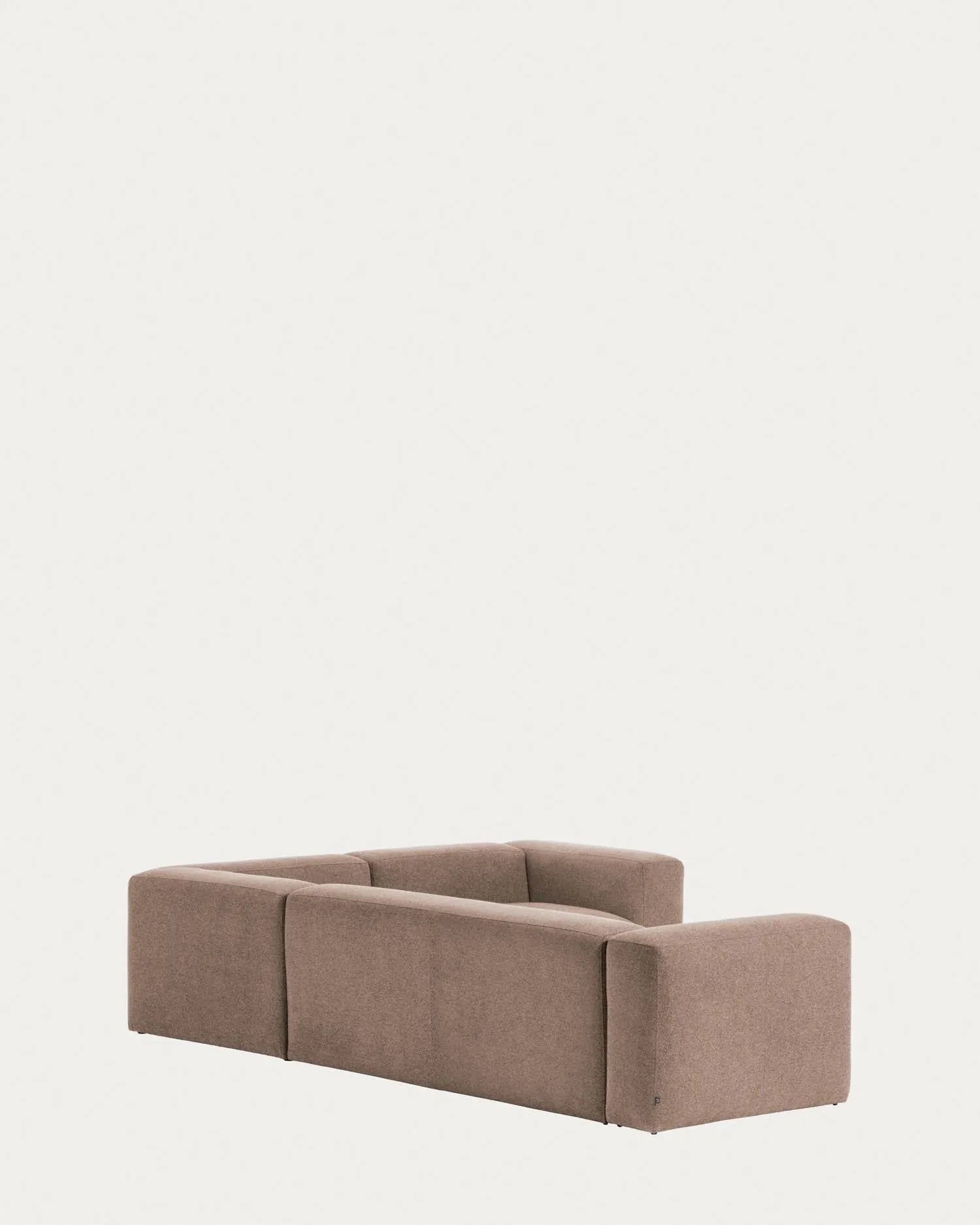 4-Sitzer-Ecksofa Blok mit rosa Chenille 320 x 230 cm FSC Mix Credit in Rosa präsentiert im Onlineshop von KAQTU Design AG. 4er Sofa ist von Kave Home