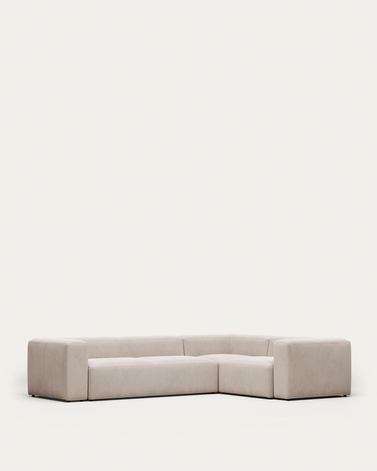 Blok 4-Sitzer-Ecksofa beige 320 x 230 cm / 230 x 320 cm in Beige präsentiert im Onlineshop von KAQTU Design AG. 4er Sofa ist von Kave Home