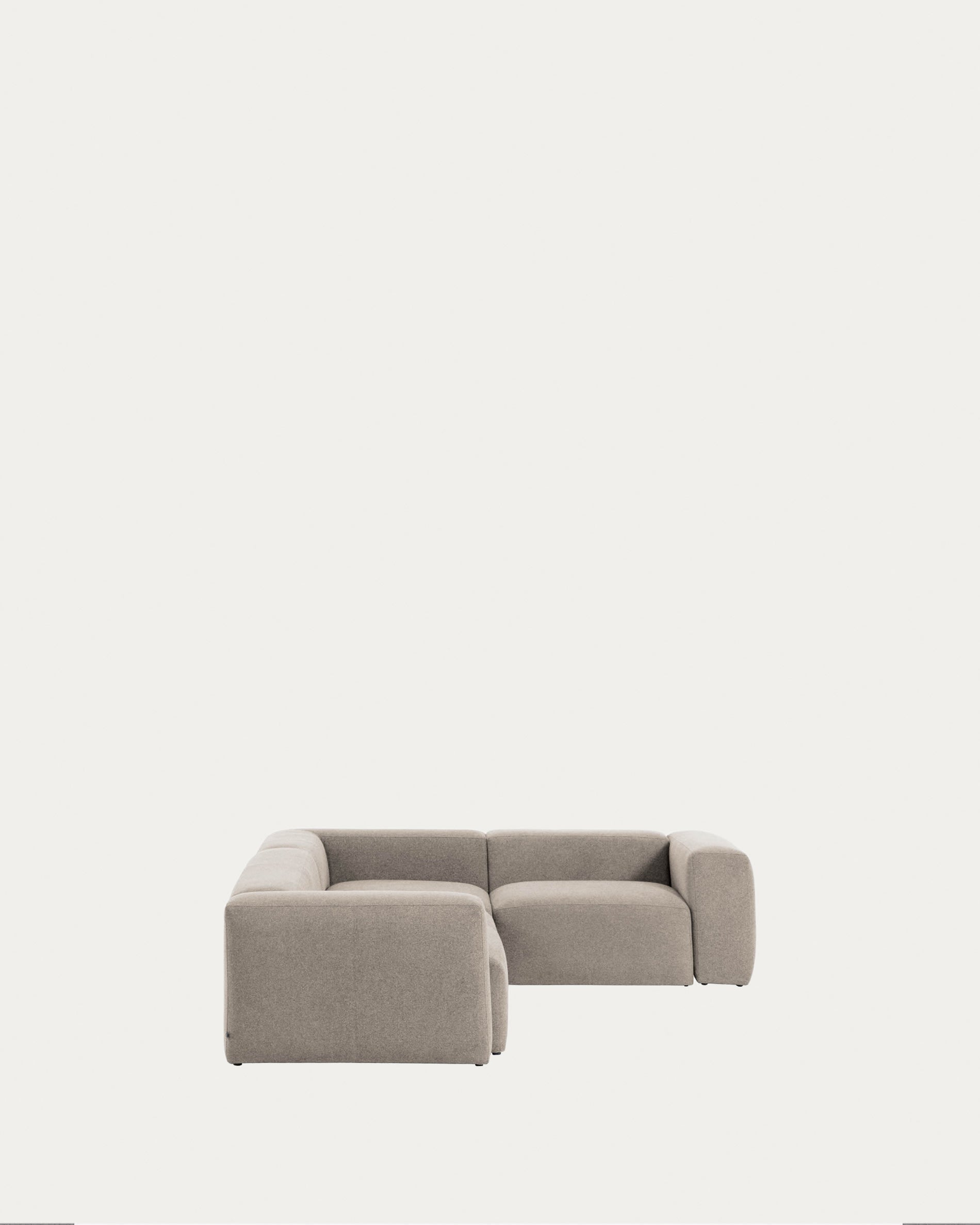 Modernes Ecksofa Blok in Beige, 4-Sitzer, Maße 320x230 cm, stilvoll und bequem, ideal für Ihr Wohnzimmer.