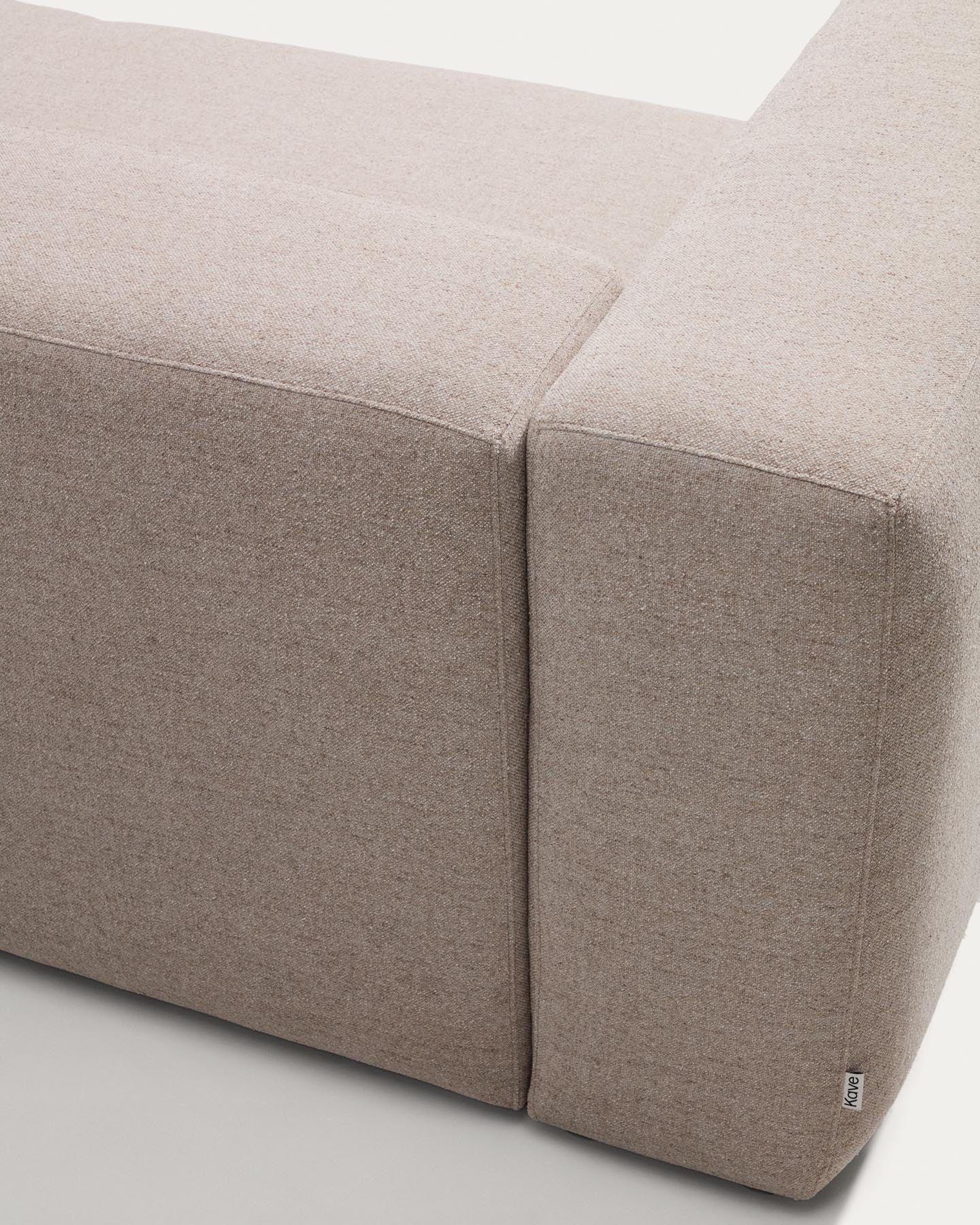 5-Sitzer-Ecksofa Blok in beiger Chenille, 320 x 290 cm / 290 x 320 cm, FSC Mix Credit in Beige präsentiert im Onlineshop von KAQTU Design AG. Ecksofa ist von Kave Home