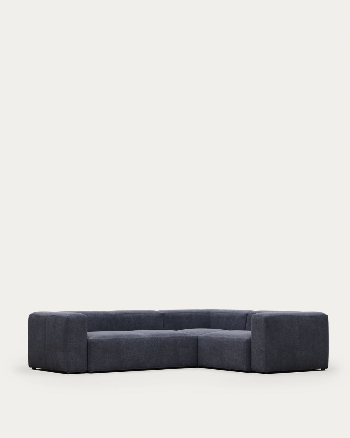 Blok 3-Sitzer Ecksofa blau 290 x 230 cm / 230 cm 290 cm FR in Blau präsentiert im Onlineshop von KAQTU Design AG. Ecksofa ist von Kave Home