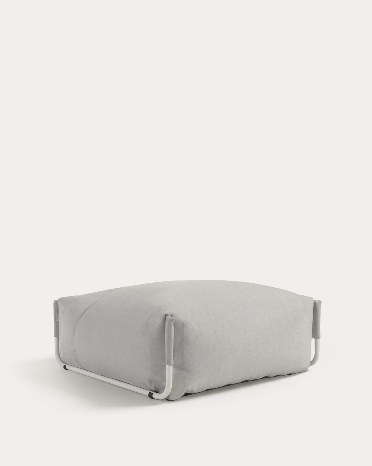 Square Pouf Modularsofa 100% für Outdoor hellgrau und weisses Aluminium 101 x 101 cm in Grau präsentiert im Onlineshop von KAQTU Design AG. Lounge Sofa ist von Kave Home