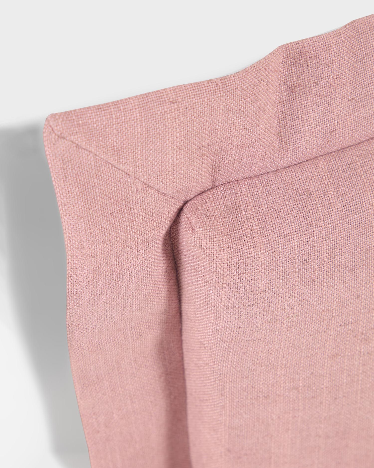 Tanit Bettkopfteil mit abnehmbarem Bezug aus Leinen rosa für Bett von 90 cm in Rosa präsentiert im Onlineshop von KAQTU Design AG. Zubehör Bett ist von Kave Home