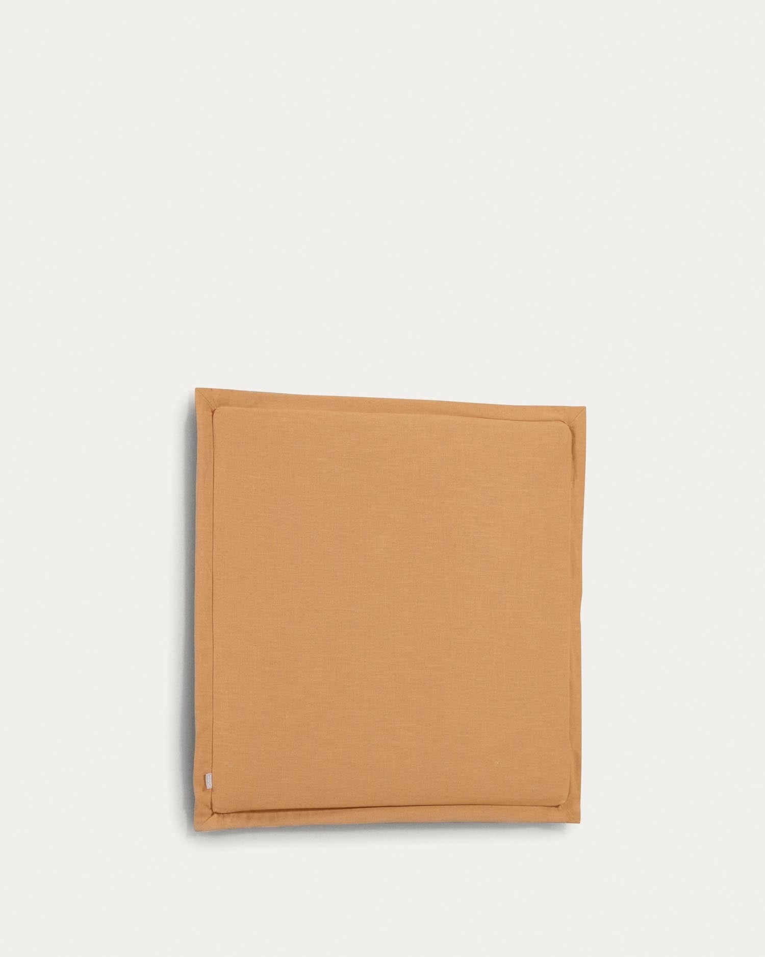 Tanit bed head part with removable cover made of linen mustard yellow for bed 90 cm