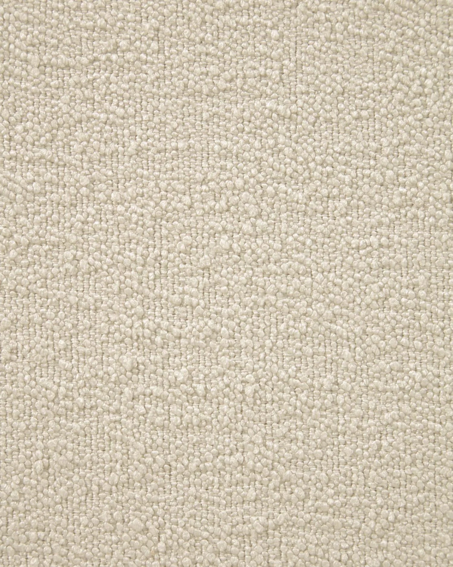 Elegantes 3-Sitzer-Sofa in Weiß mit Mikro-Bouclé-Bezug, nachhaltig und stilvoll, 203 cm breit, FSC-zertifiziert.