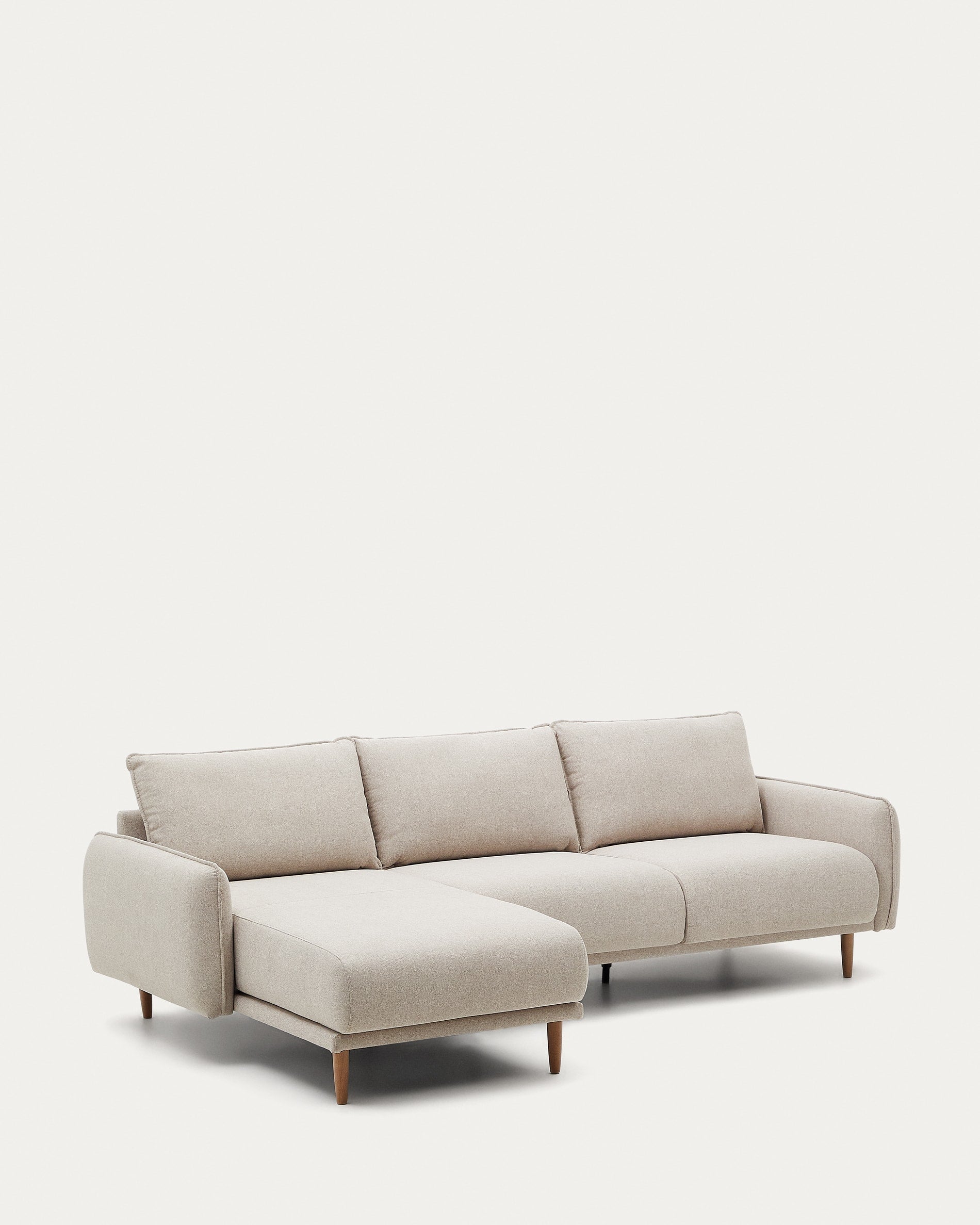 Carlota 3-Sitzer-Sofa mit Chaiselongue rechts/links beige 262 cm FSC Mix Credit