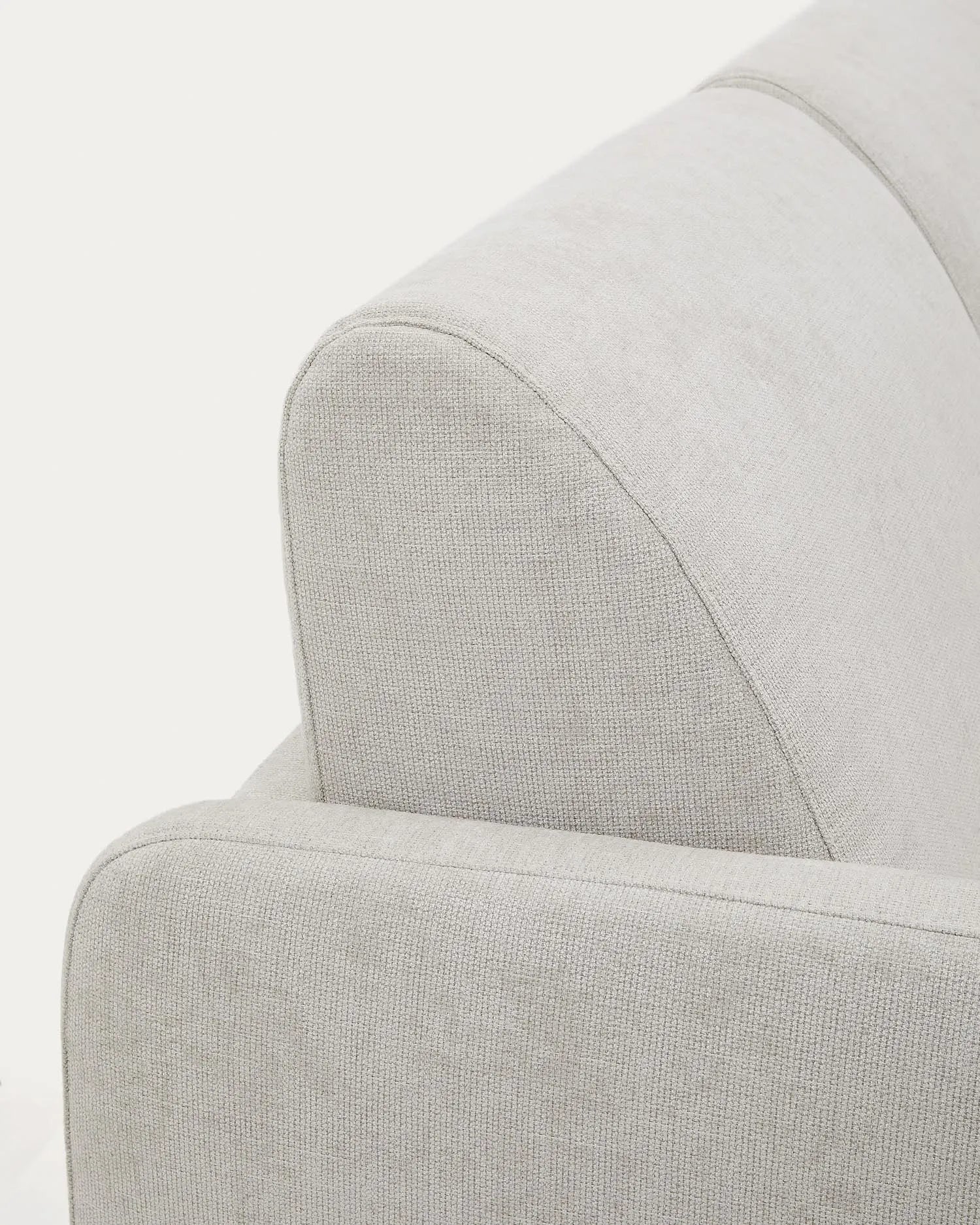 Elegantes 2-Sitzer Schlafsofa in Perlweiß mit viskoelastischer Matratze für optimalen Komfort und stilvolles Design.