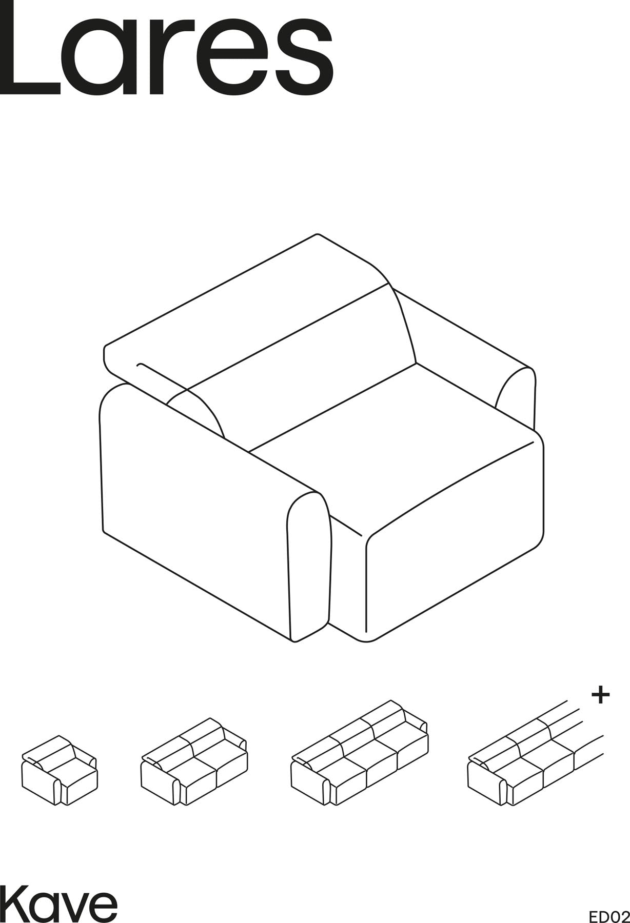 6-Sitzer-Sofa Lares mit elektrisch ausfahrbaren Sitzen und verstellbarer Kopfstütze in beiger Chenille, 410 cm in Beige präsentiert im Onlineshop von KAQTU Design AG. 5er Sofa ist von Kave Home