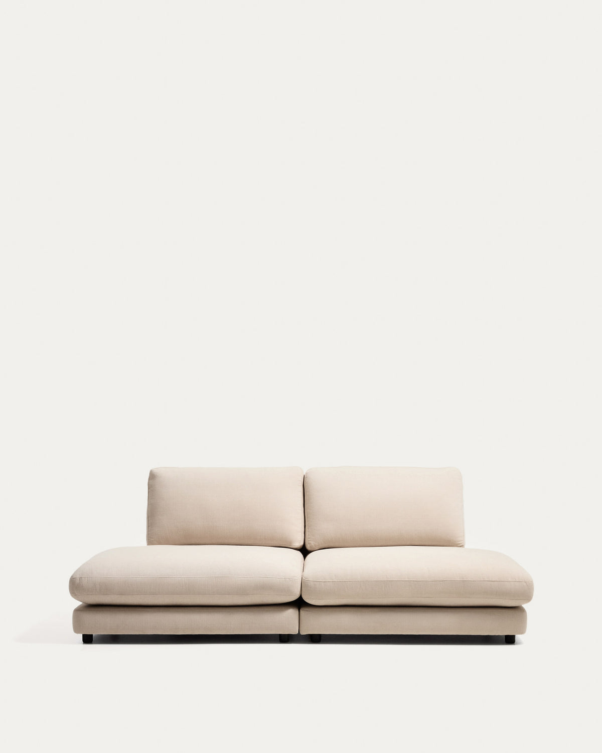 Modulares 3-Sitzer-Sofa Gala aus beigem Chenillegewebe, FSC Mix Credit, 240 cm in Beige präsentiert im Onlineshop von KAQTU Design AG. 3er Sofa ist von Kave Home