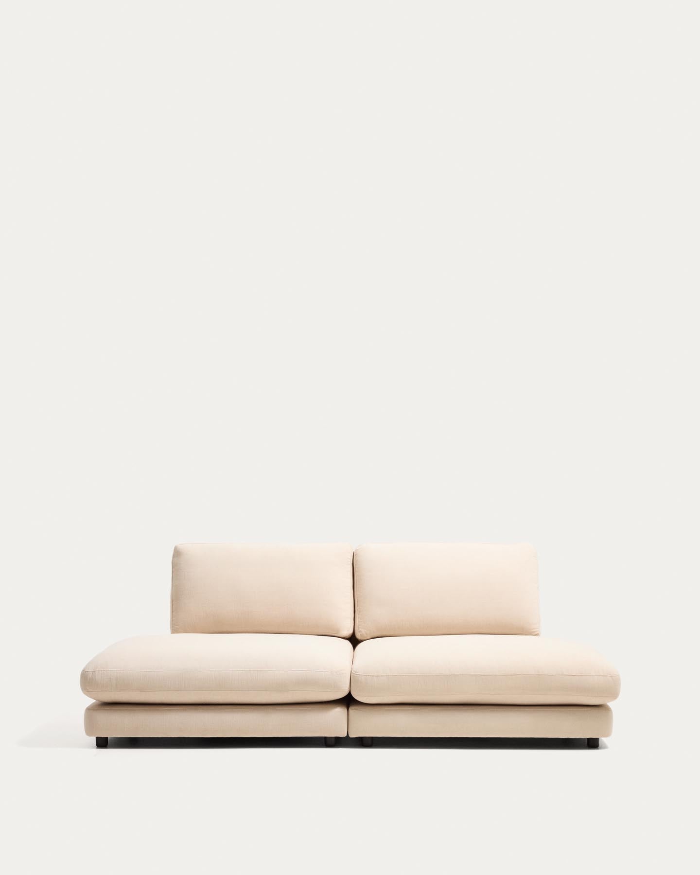 Modulares 3-Sitzer-Sofa Gala aus beigem Chenillegewebe, FSC Mix Credit, 240 cm in Beige präsentiert im Onlineshop von KAQTU Design AG. 3er Sofa ist von Kave Home