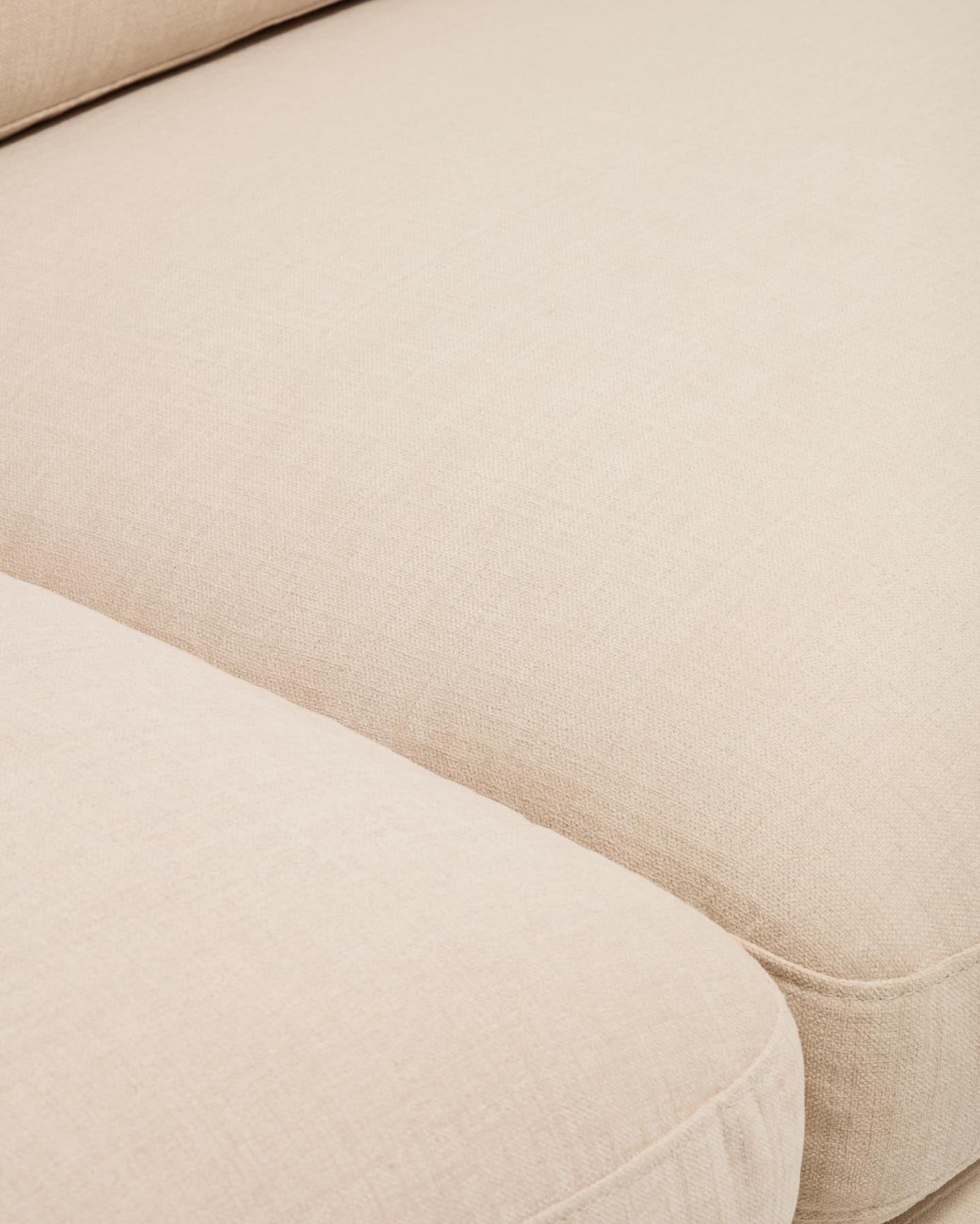 Modulares 3-Sitzer-Sofa Gala aus beigem Chenillegewebe, FSC Mix Credit, 240 cm in Beige präsentiert im Onlineshop von KAQTU Design AG. 3er Sofa ist von Kave Home