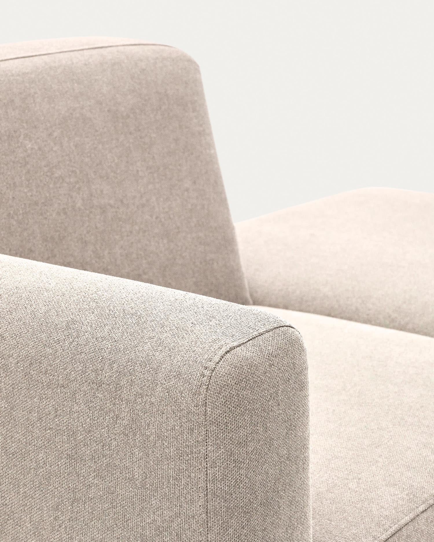 Modulares 1-Sitzer-Sofa Neom in Beige, 169 cm, FSC-zertifiziert, modernes Design, flexibel erweiterbar, von Kave Home.