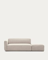Neom canapé modulable 2 places avec module de bordure beige 244 cm FSC Mix Crédit