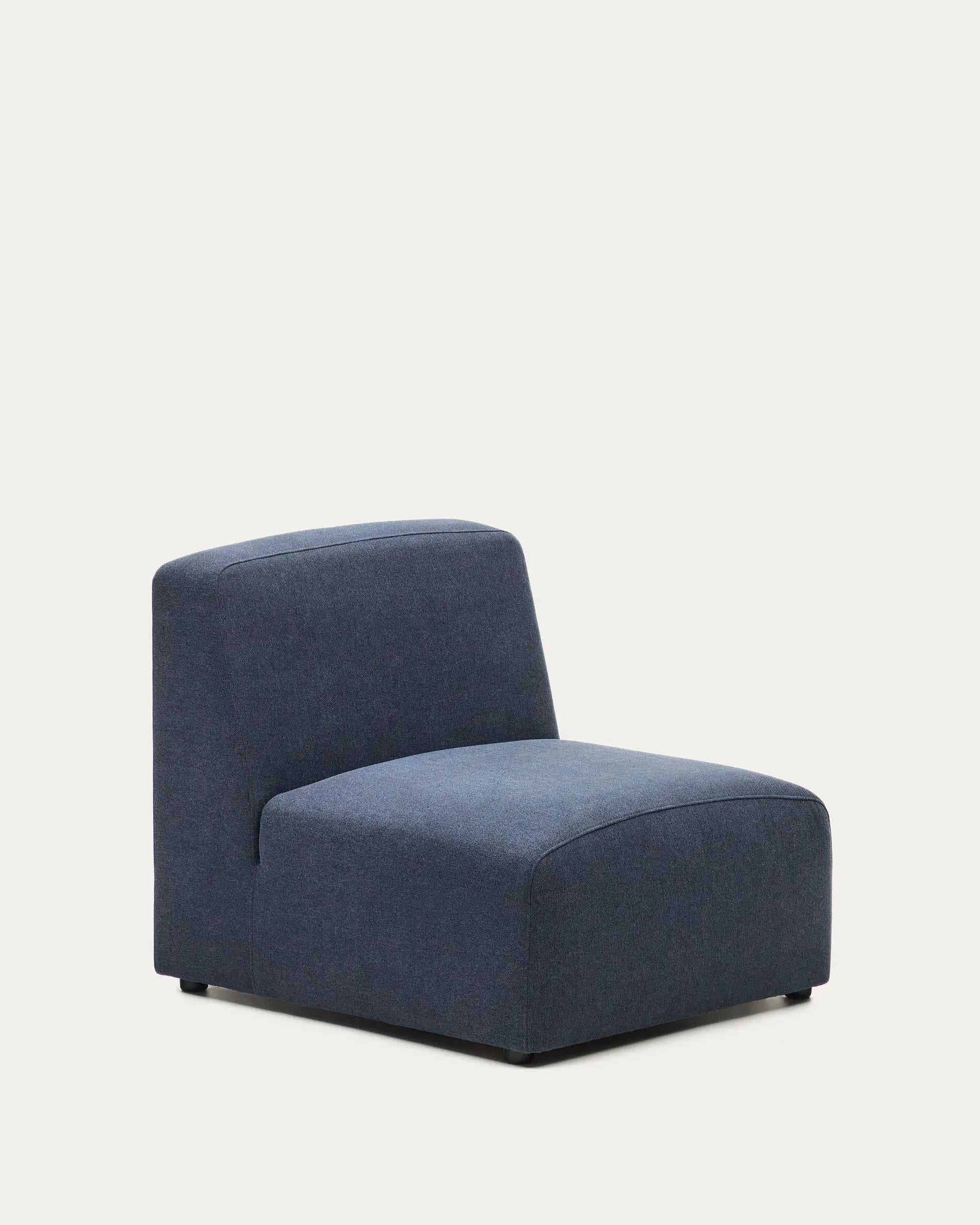 3D-Modell: Elegantes, blaues Neom Sitzmodul, 75 cm, FSC-zertifiziert, modular, stilvoll, für AR nutzbar.