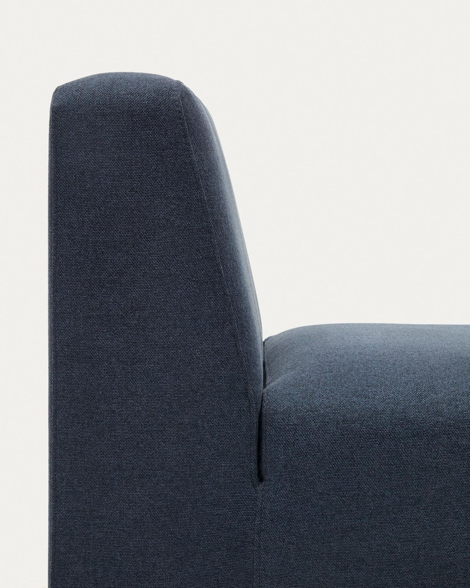 Das Neom Sitzmodul in Blau (75 cm) von Kave Home kombiniert modernes Design, Komfort und Nachhaltigkeit mit FSC-Mix-Zertifikat.