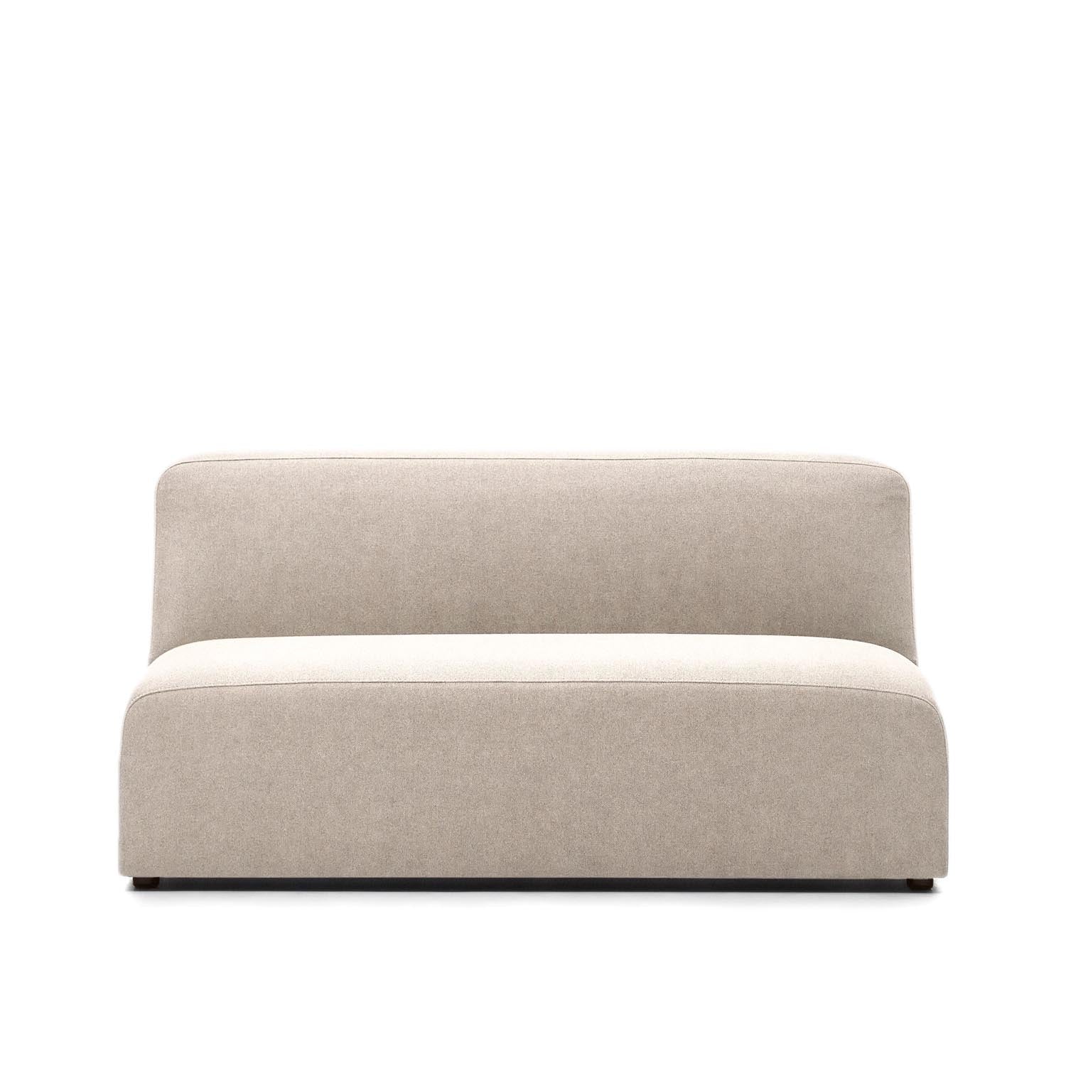Elegantes, beiges 2-Sitzer-Modul von Kave Home, 150 cm, komfortabel, langlebig, umweltfreundlich, AR-kompatibel.