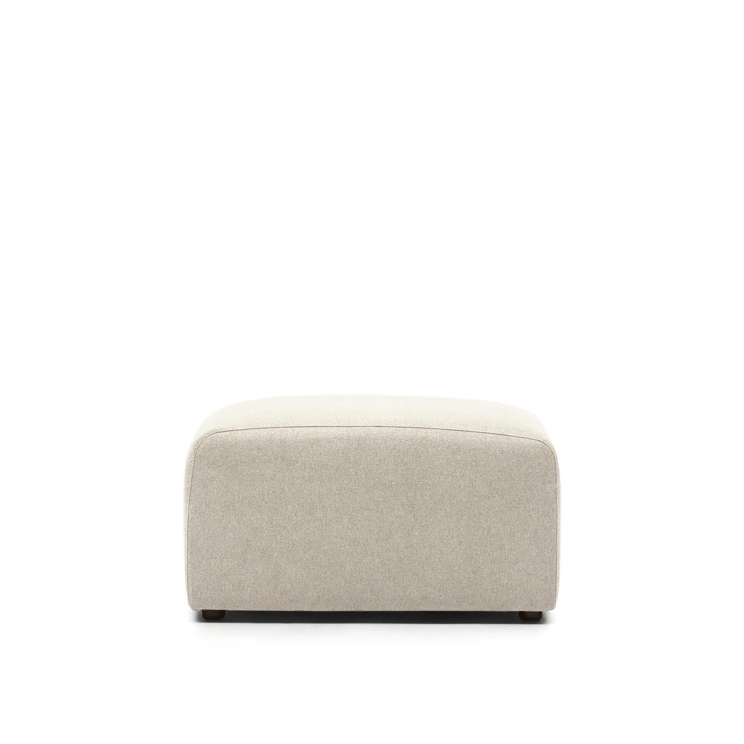 3D-Modell des beigen Neom Fußablagemoduls, 75x64 cm, stilvoll und langlebig, ideal für AR-Integration.