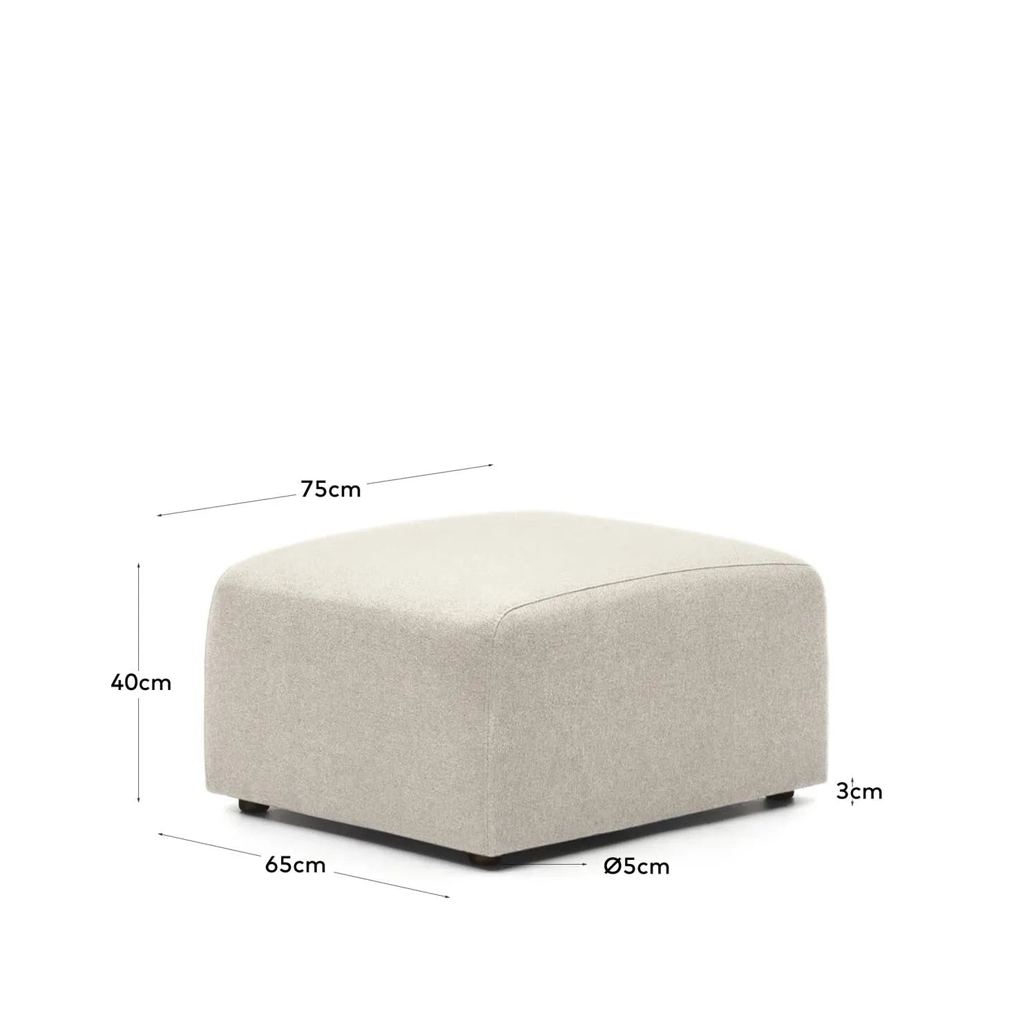 Neom Fußablage Beige 75x64 cm: Komfort trifft modernes Design.