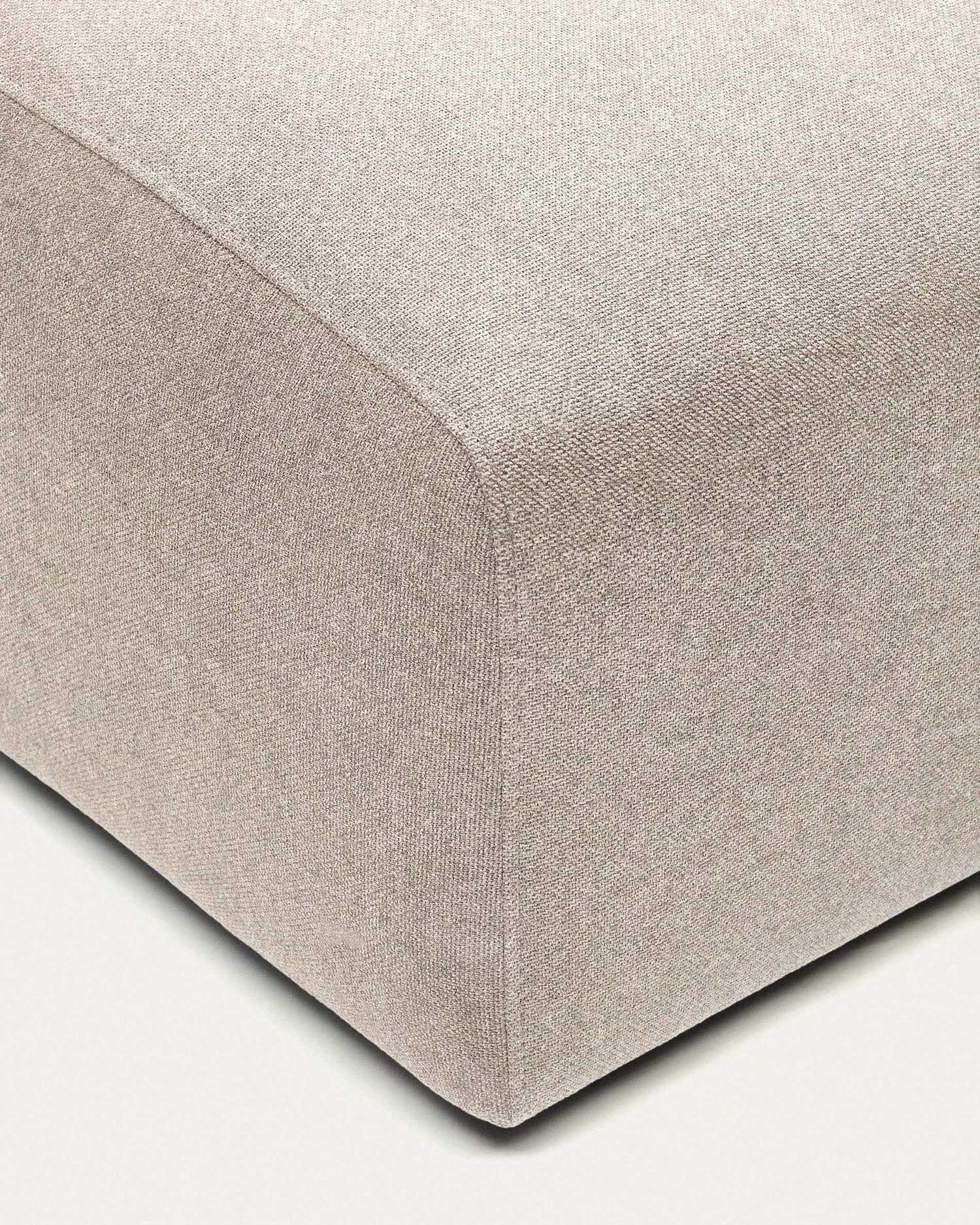 Elegantes Neom Pouf Randmodul in Beige, 75x89 cm, FSC-zertifiziert, perfekt für stilvolle und nachhaltige Einrichtung.
