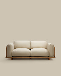 Oaq 3-Sitzer-Sofa beige 225 cm FSC Mix Credit