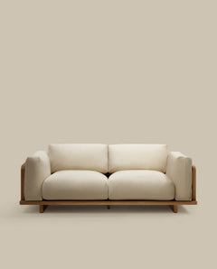 Oaq 3-Sitzer-Sofa beige 225 cm FSC Mix Credit