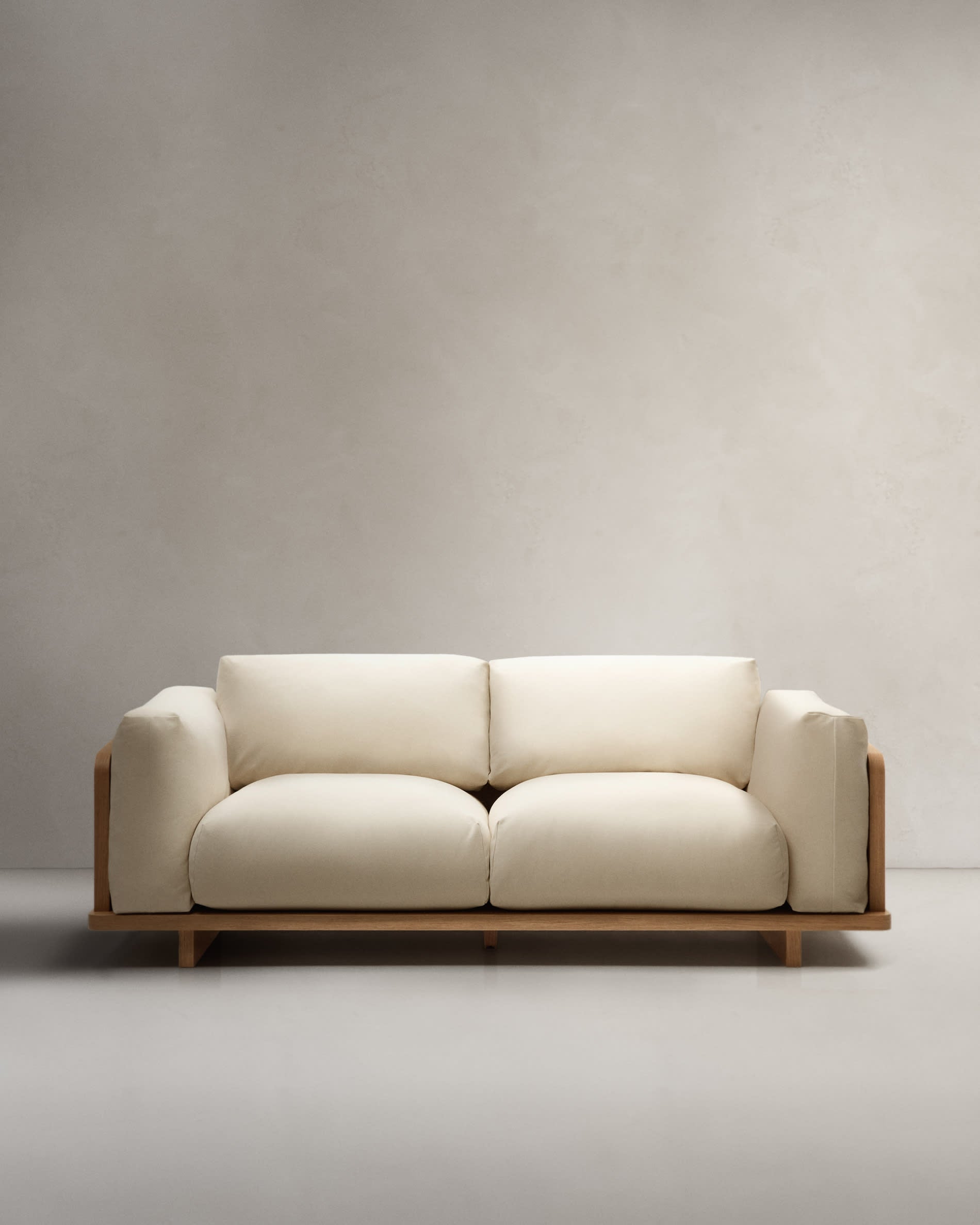 Oaq 3-seater sofa beige 225 cm FSC Mix Credit