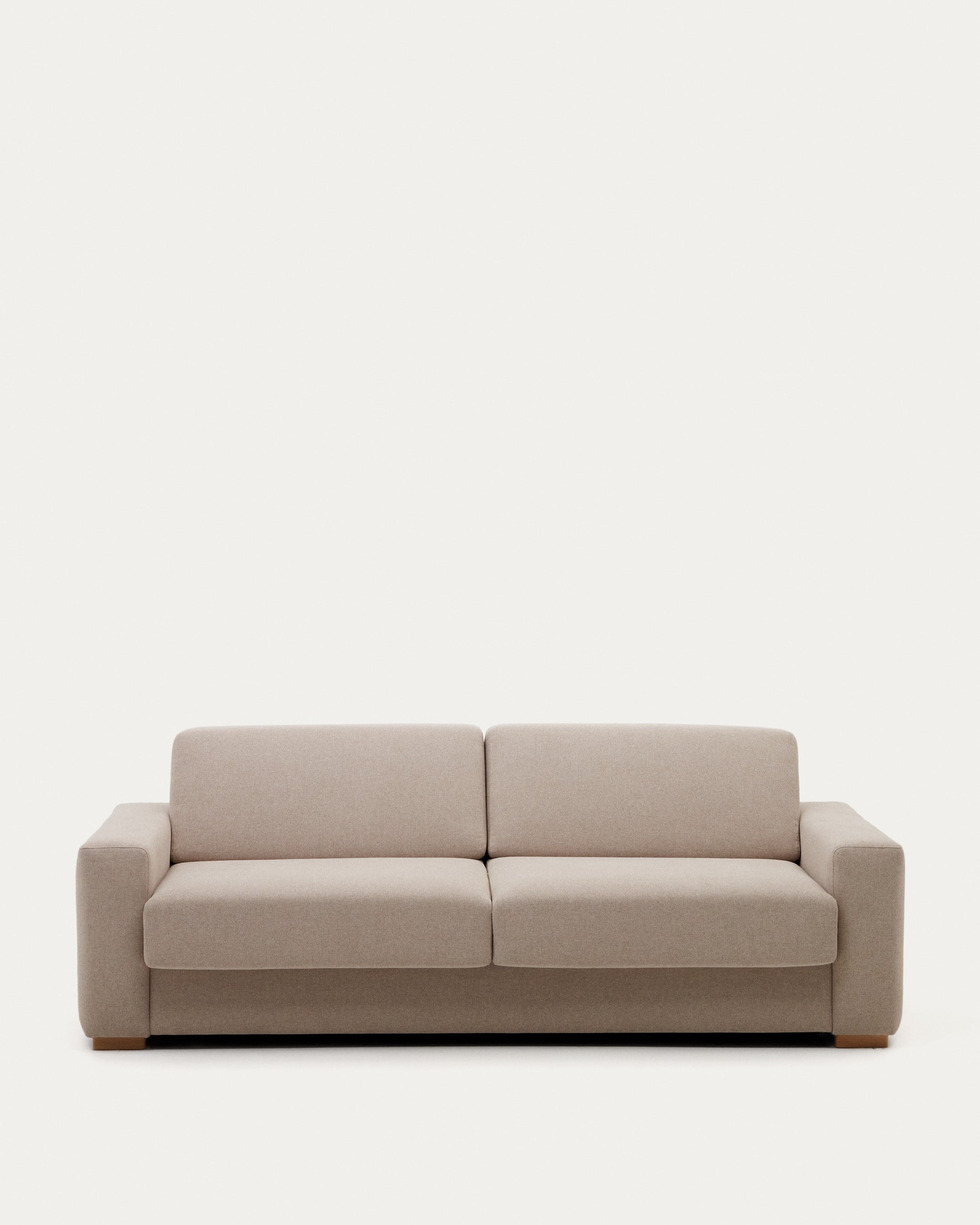 Lettiera a 4 posti anley a beige con gambe fatte in legno di faggio solido, 244 cm, FSC Mix Credi