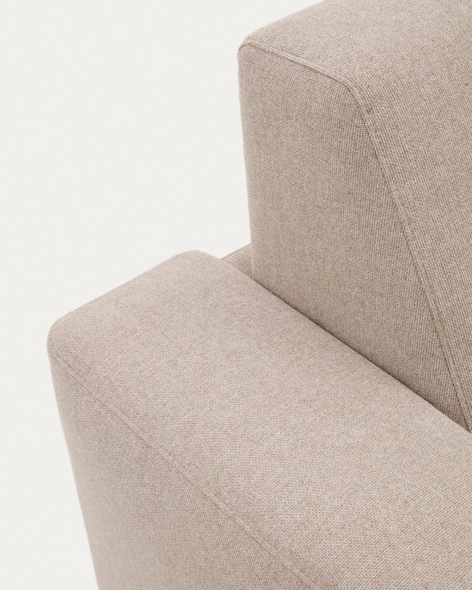 Elegantes 2-Sitzer-Bettsofa in Beige, wandelbar und komfortabel, mit FSC-zertifiziertem Holzrahmen.