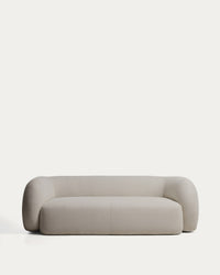 Martina 3-Seater Sofa in Lambskin-Look, Stone Tone, 246 cm, FSC Mix Credit