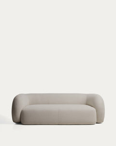 Martina 3-Seater Sofa in Lambskin-Look, Stone Tone, 246 cm, FSC Mix Credit