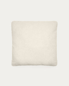 Kissen Martina in Bouclé in Ecru, 52 x 52 cm