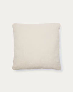 Kissen Martina mit Chenille in Ecru 52 x 52 cm