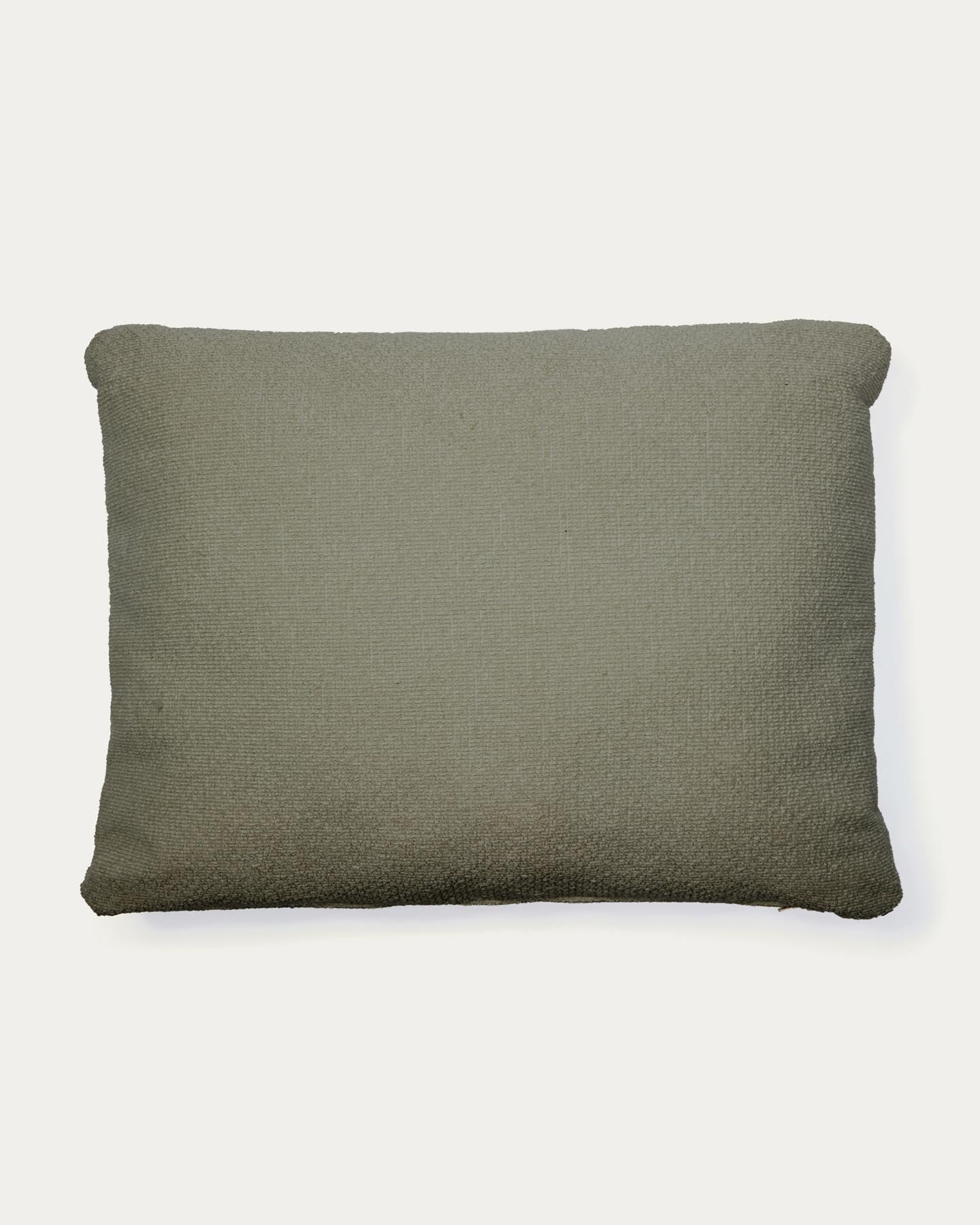 Schwer entflammbares Kissen Martina in grüner Chenille 47 x 36 cm in Grün präsentiert im Onlineshop von KAQTU Design AG. Deko Kissen ist von Kave Home
