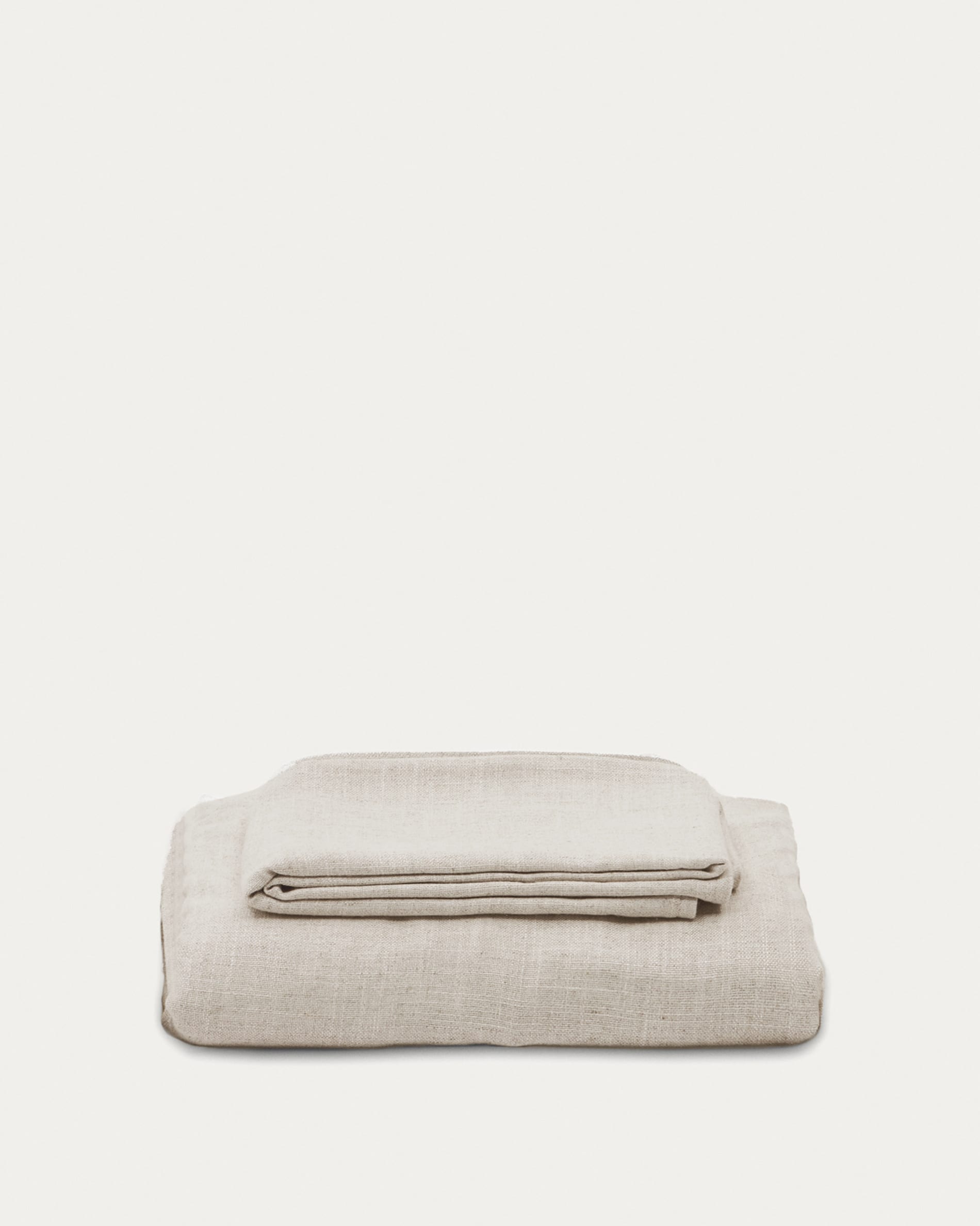 Bezug für Anarela 3-Sitzer-Sofa aus Leinen in Beige