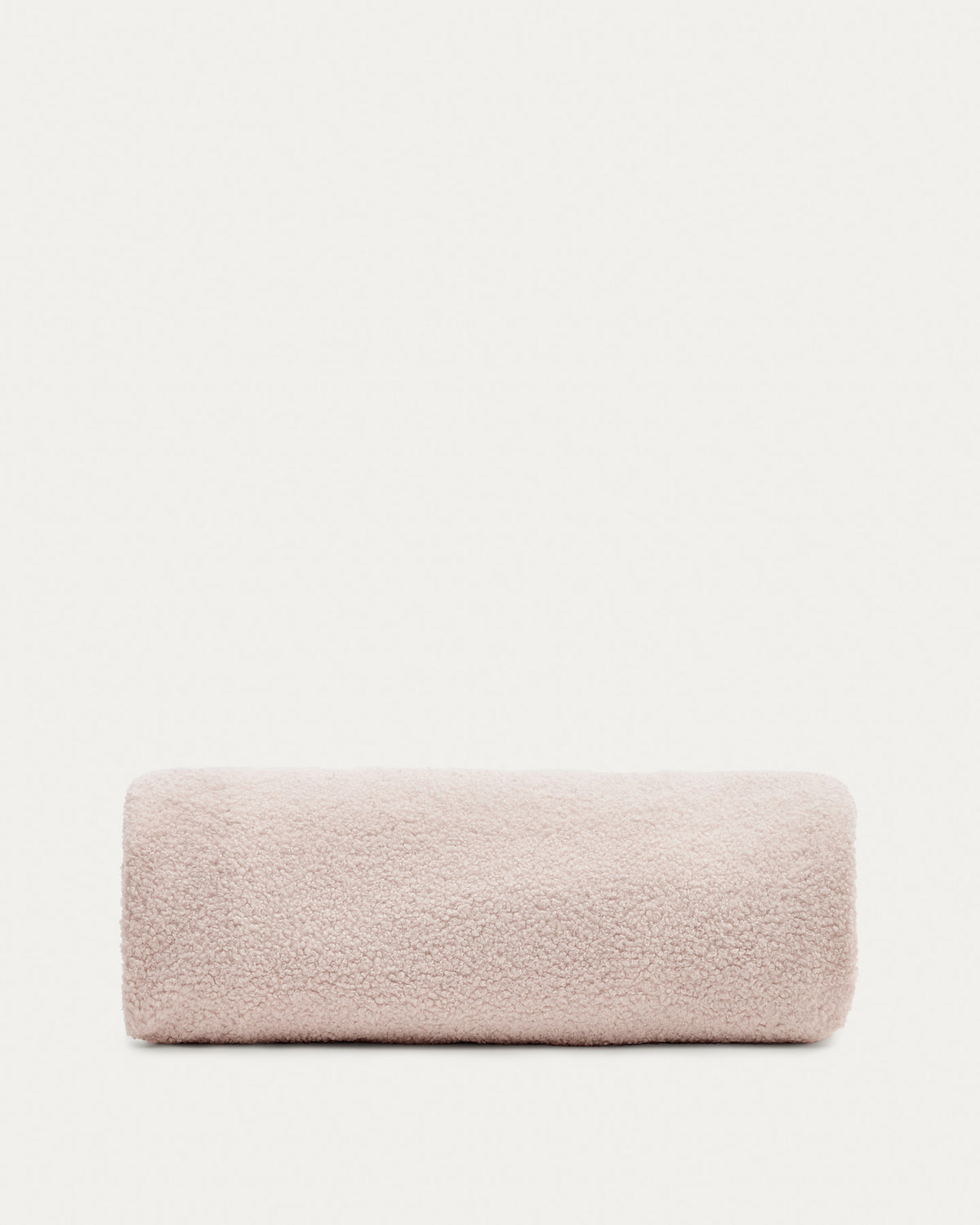 Bezug für Fusshocker Kaeli in rosa Bouclé Ø 120 cm in Rosa präsentiert im Onlineshop von KAQTU Design AG. Ottoman-Zubehör ist von Kave Home