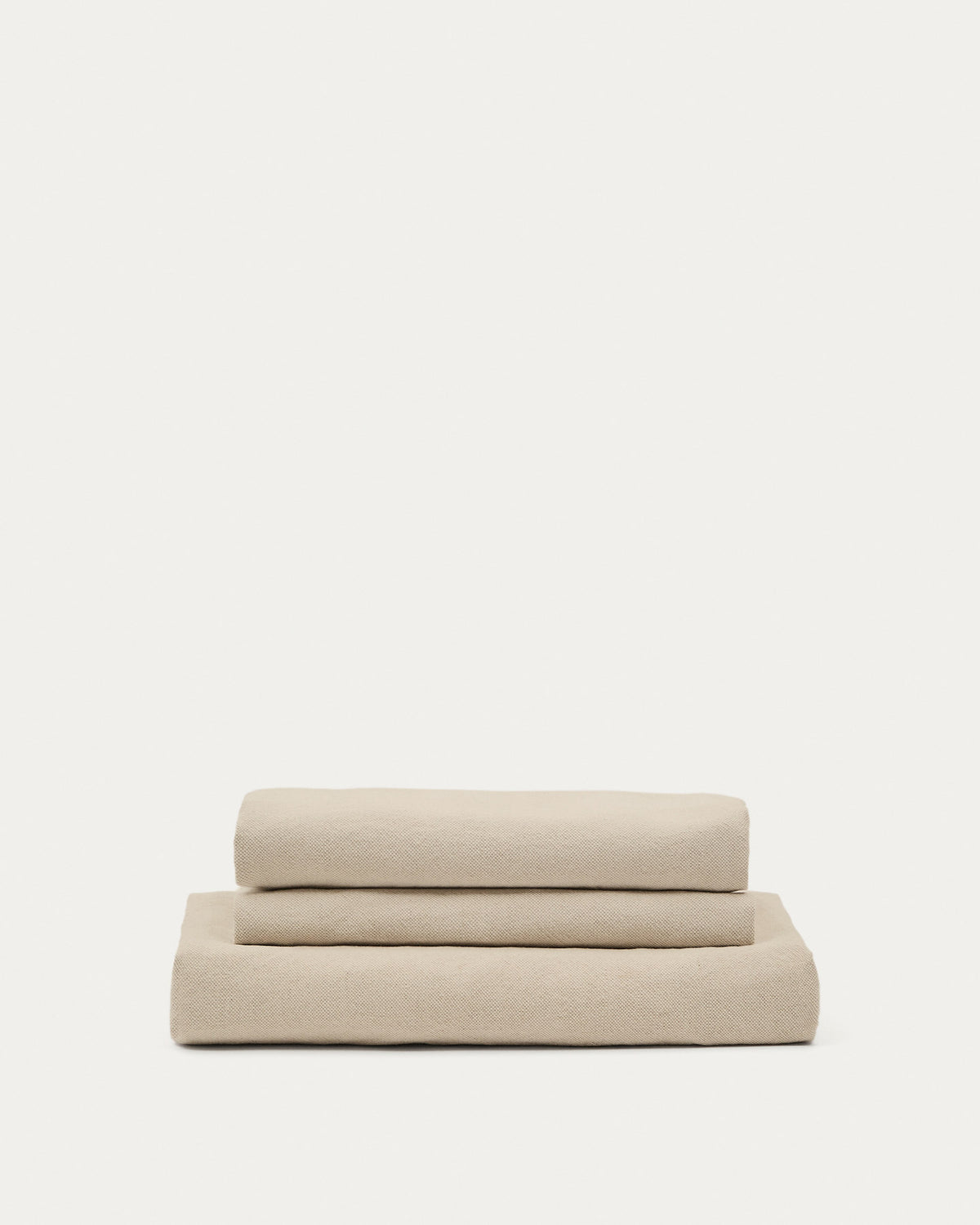 Bezug 3-Sitzer-Sofa Nora aus Leinen und Baumwolle in Taupe in Taupe präsentiert im Onlineshop von KAQTU Design AG. Sofa-Zubehör ist von Kave Home